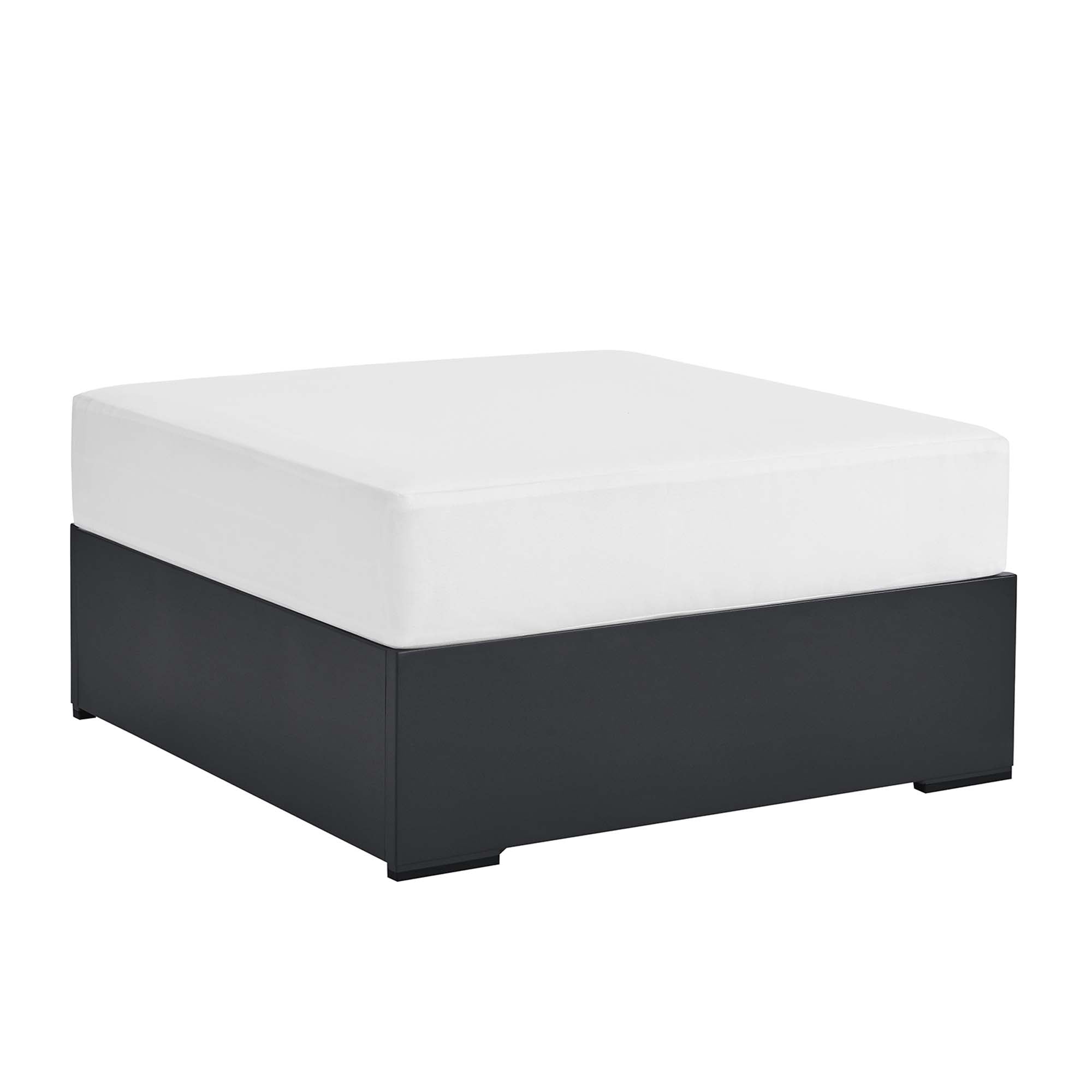 Tulsa Outdoor Powder Coated Aluminum Ottoman