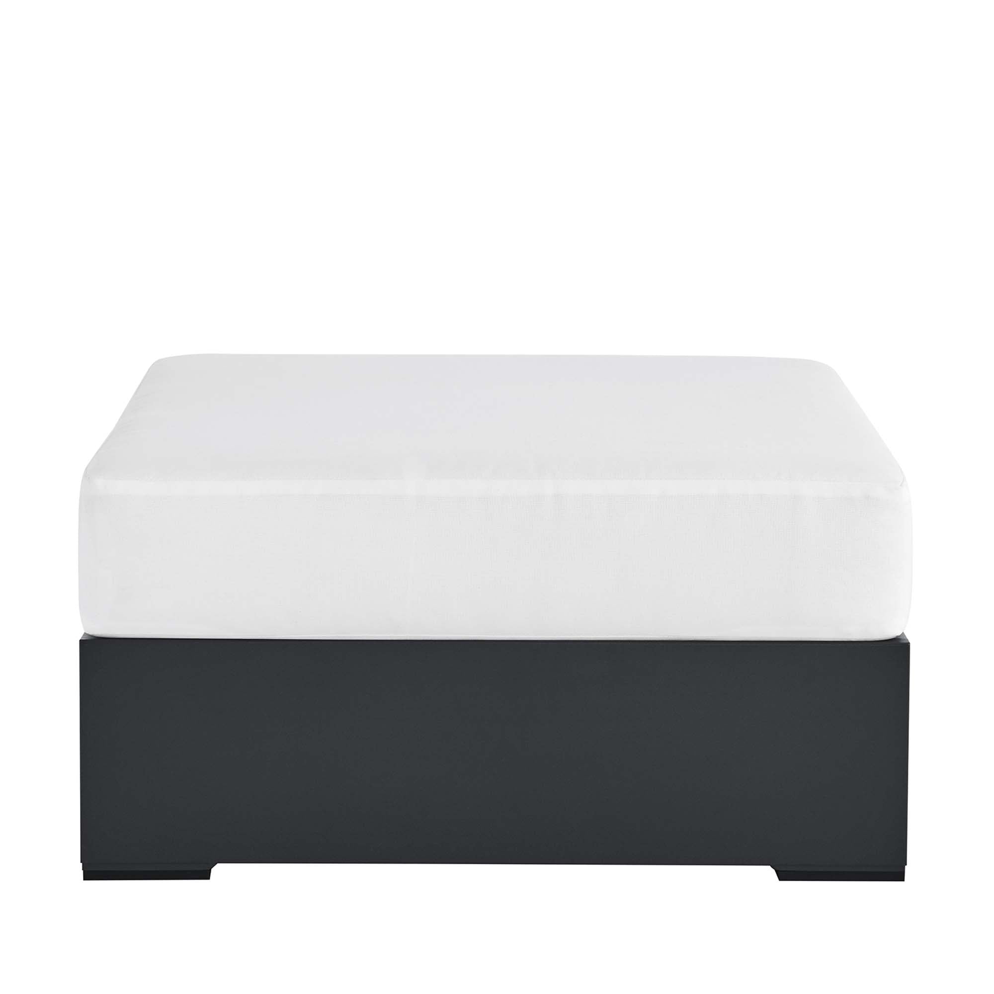 Tulsa Outdoor Powder Coated Aluminum Ottoman