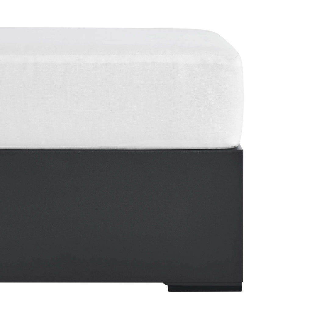 Tulsa Outdoor Powder Coated Aluminum Ottoman