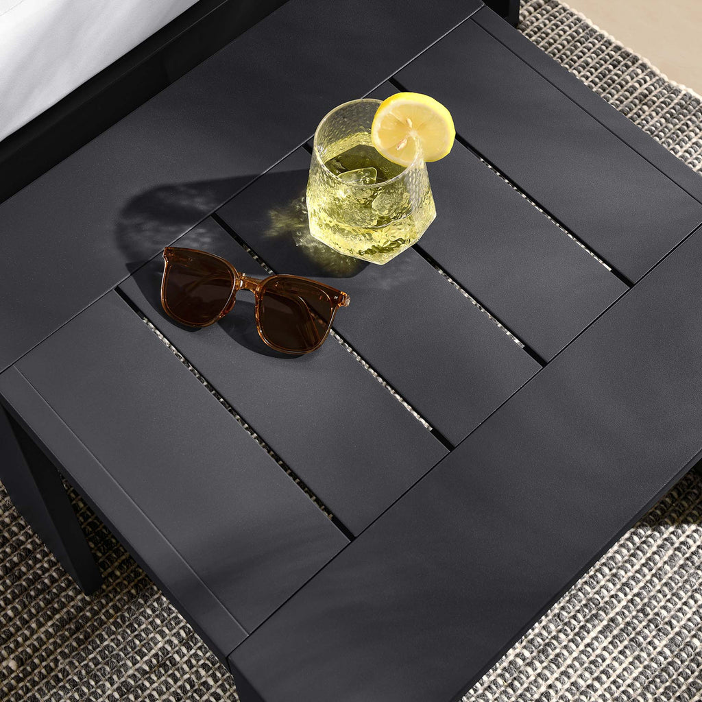 Tulsa Outdoor Powder Coated Aluminum End Table