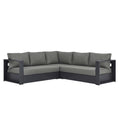 Tulsa 3 Piece Powder Coated Sectional Sofa
