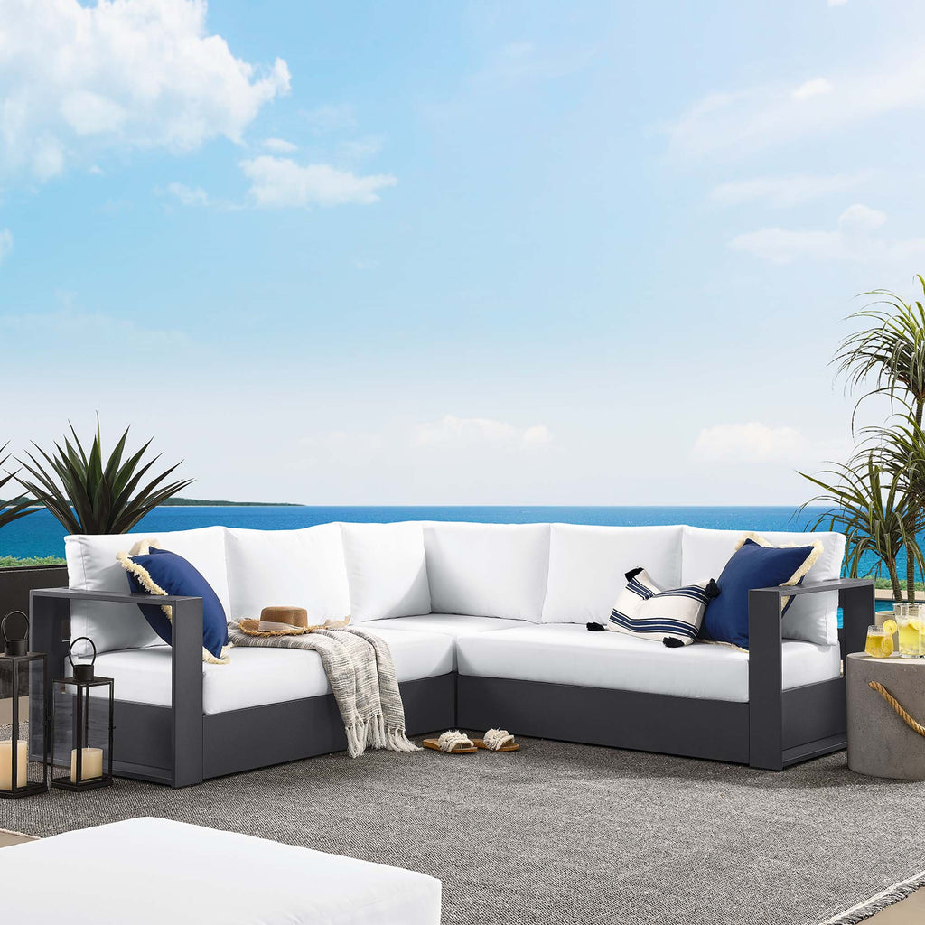 Tulsa 3 Piece Powder Coated Sectional Sofa
