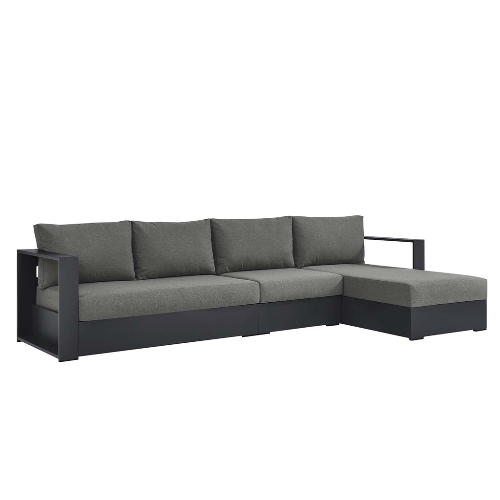 Tulsa 3 Piece Powder Coated Sectional Sofa Left Facing