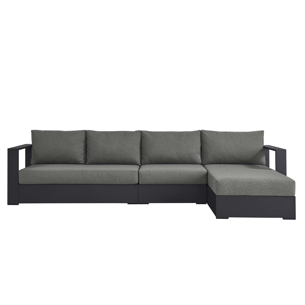Tulsa 3 Piece Powder Coated Sectional Sofa Left Facing