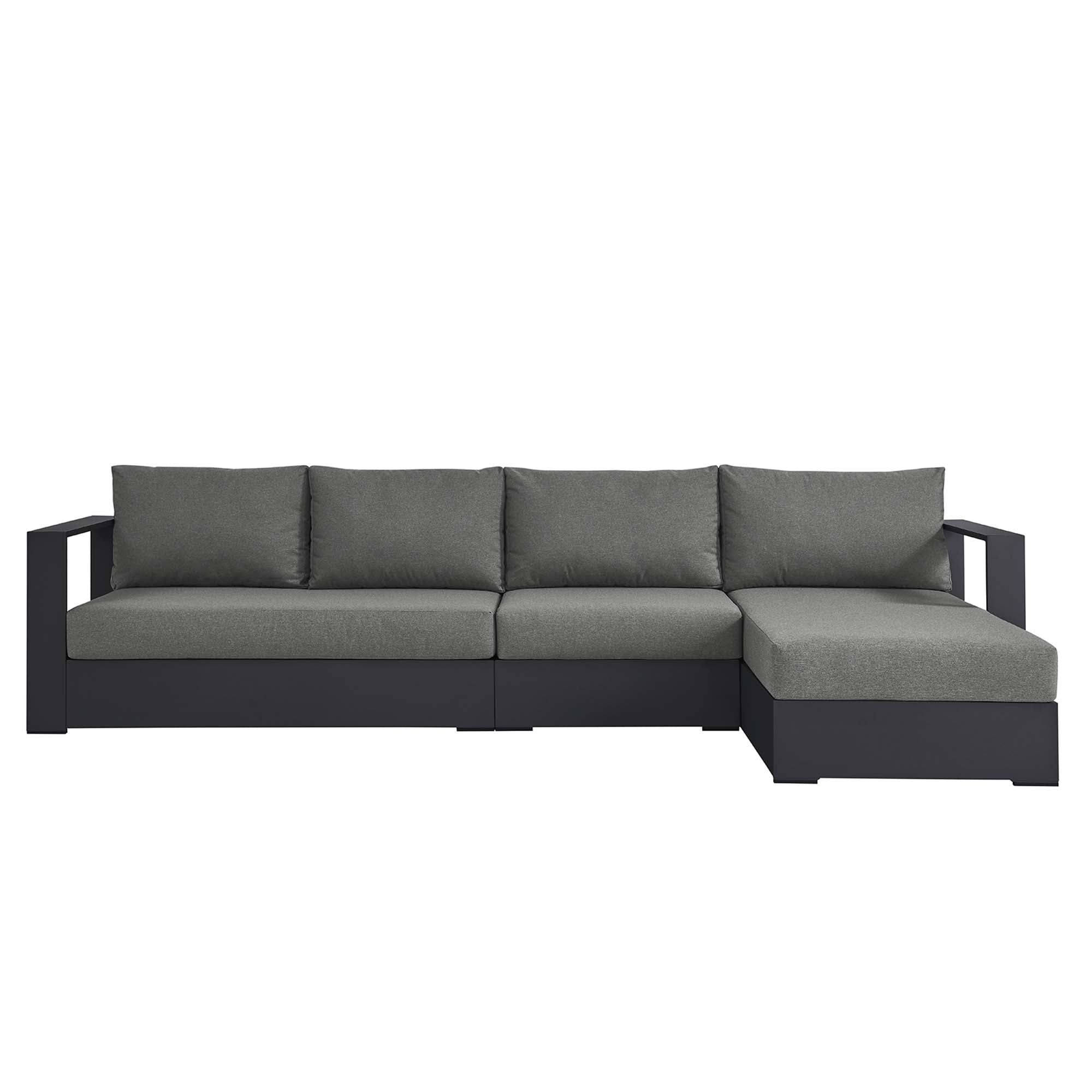 Tulsa 3 Piece Powder Coated Sectional Sofa Left Facing