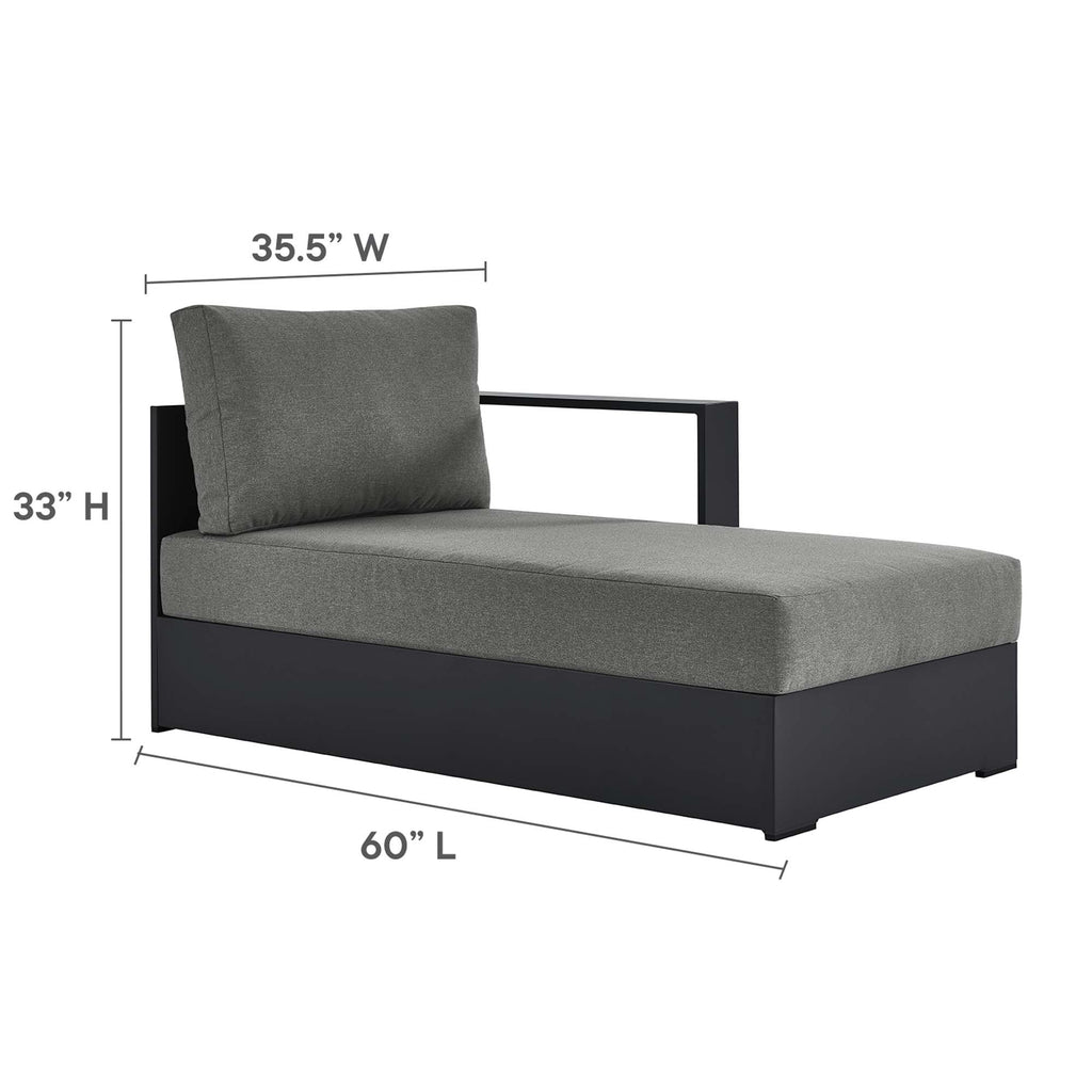 Tulsa 3 Piece Powder Coated Sectional Sofa Left Facing