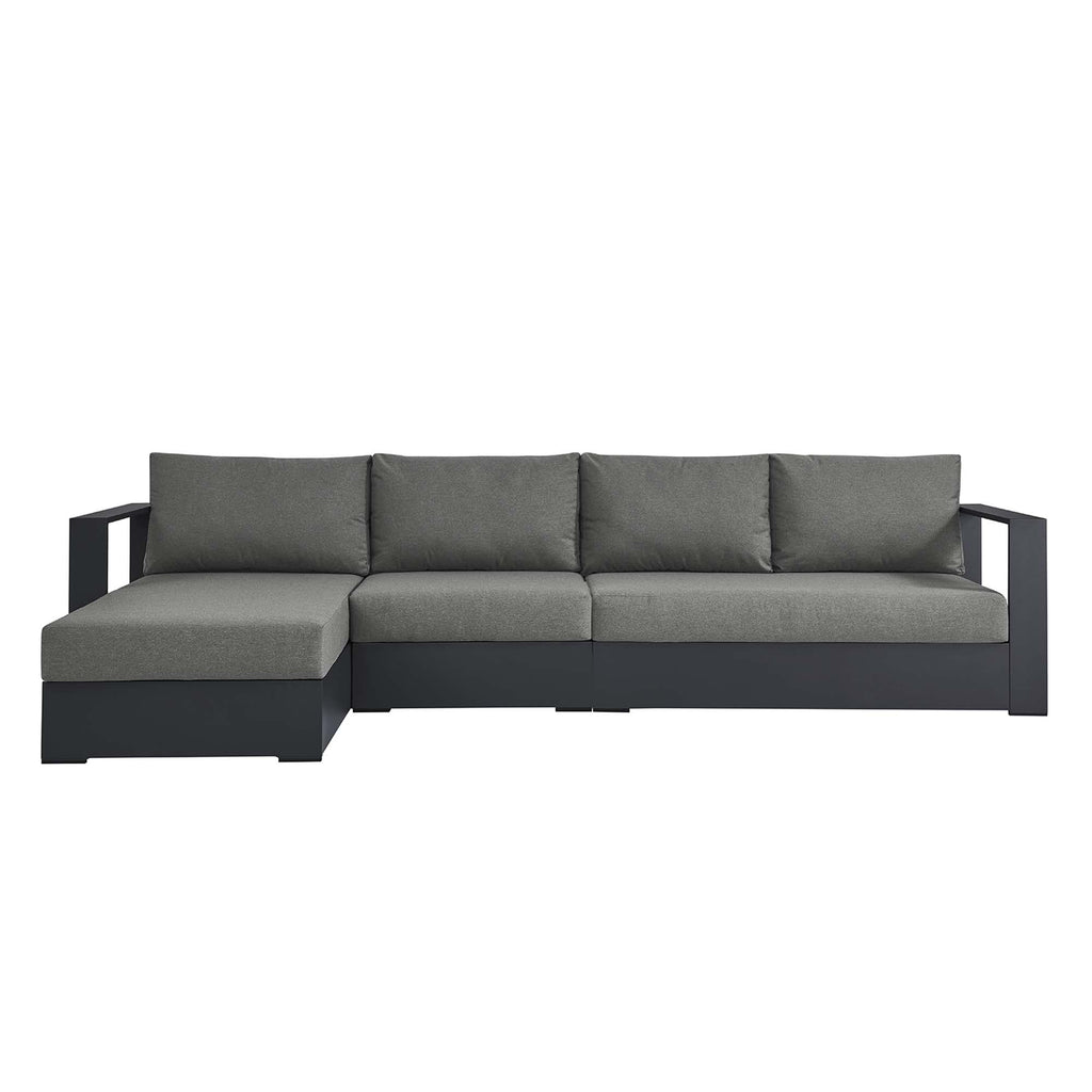 Tulsa 3 Piece Powder Coated Sectional Sofa Right Facing