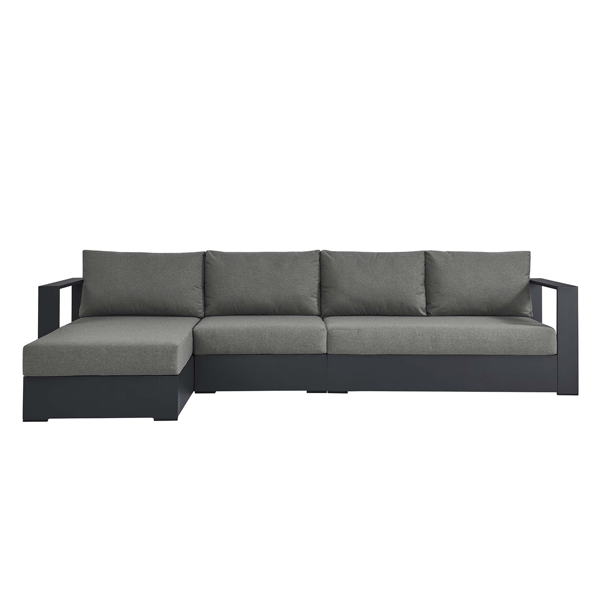 Tulsa 3 Piece Powder Coated Sectional Sofa Right Facing