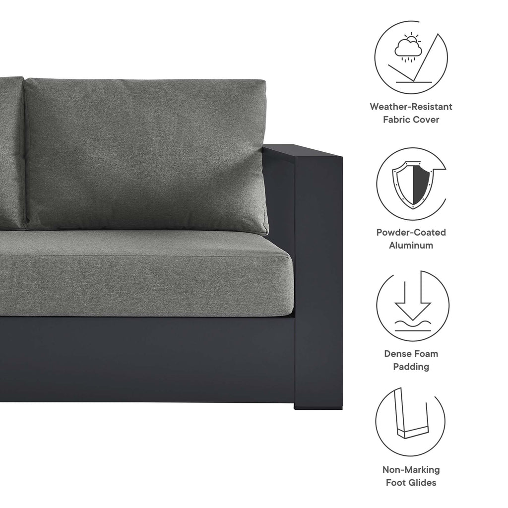 Tulsa 3 Piece Powder Coated Sectional Sofa Right Facing