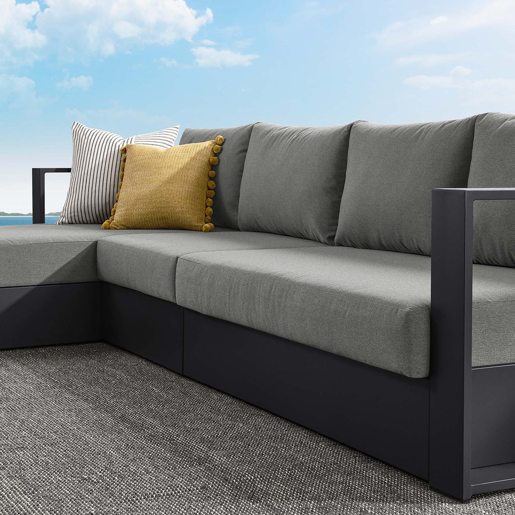Tulsa 3 Piece Powder Coated Sectional Sofa Right Facing