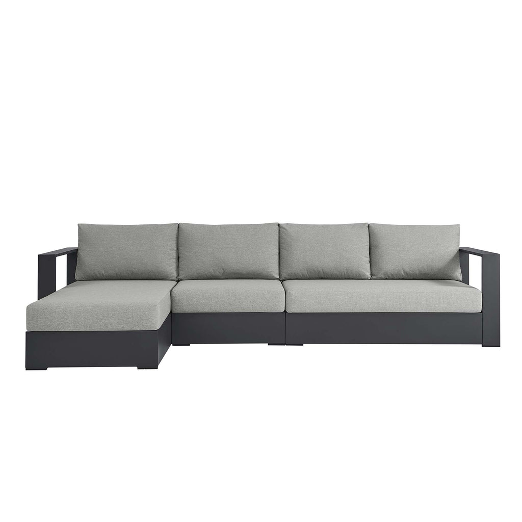 Tulsa 3 Piece Powder Coated Sectional Sofa Right Facing