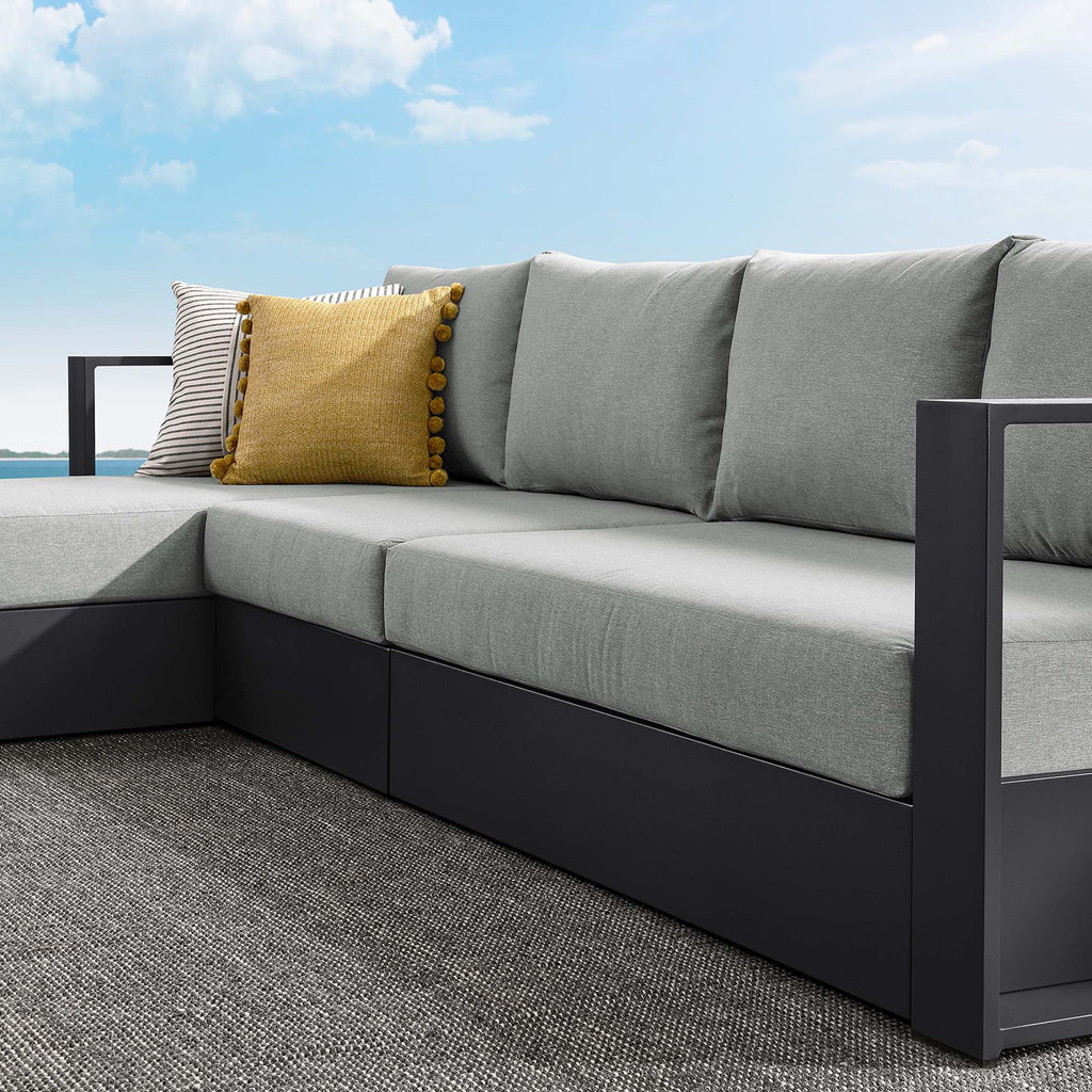 Tulsa 3 Piece Powder Coated Sectional Sofa Right Facing