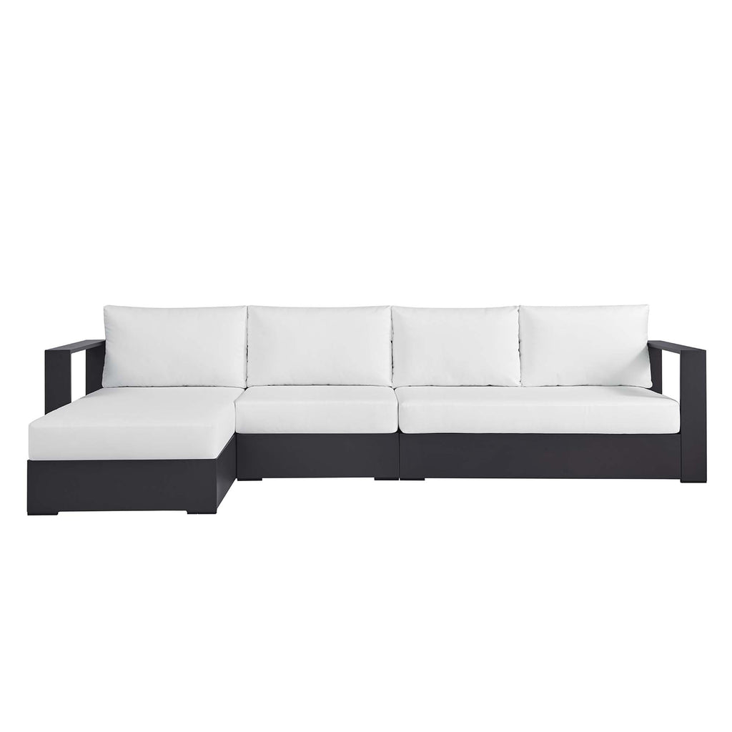Tulsa 3 Piece Powder Coated Sectional Sofa Right Facing