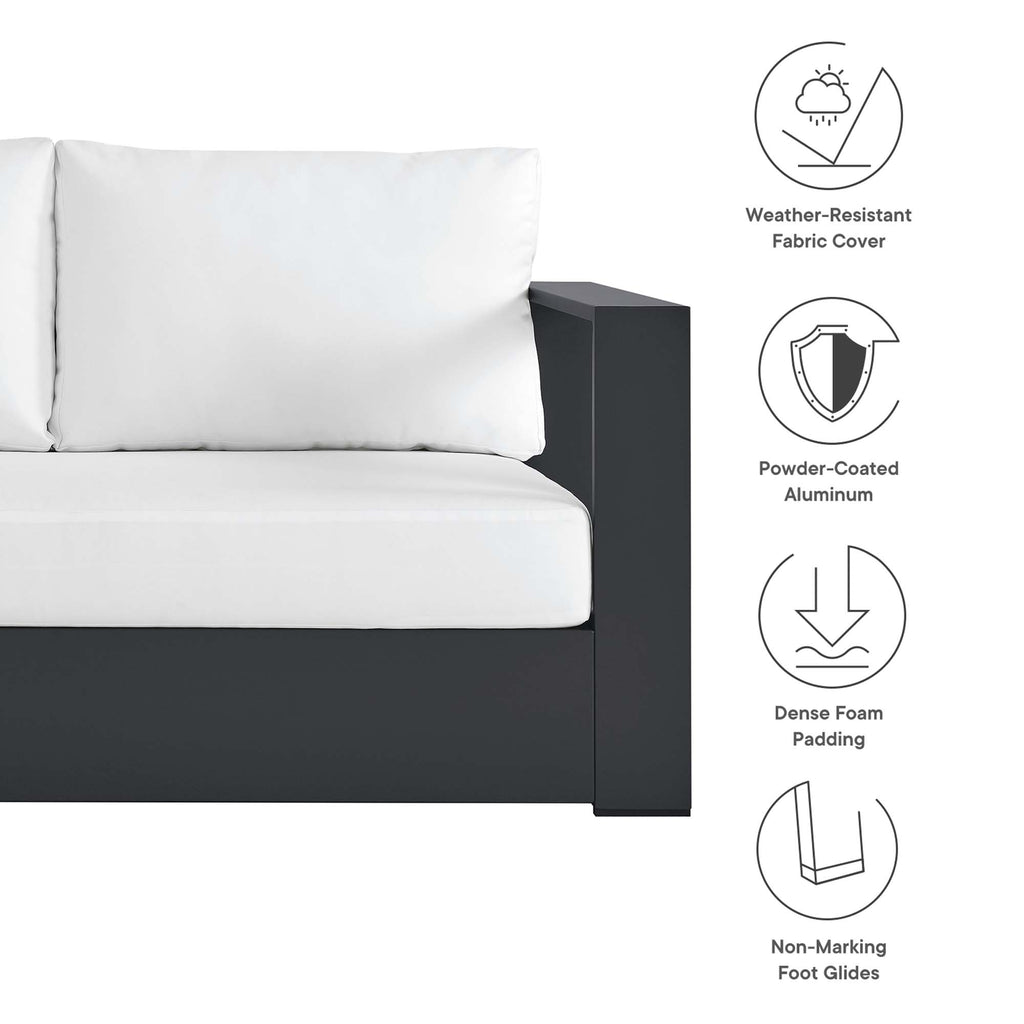 Tulsa 3 Piece Powder Coated Sectional Sofa Right Facing