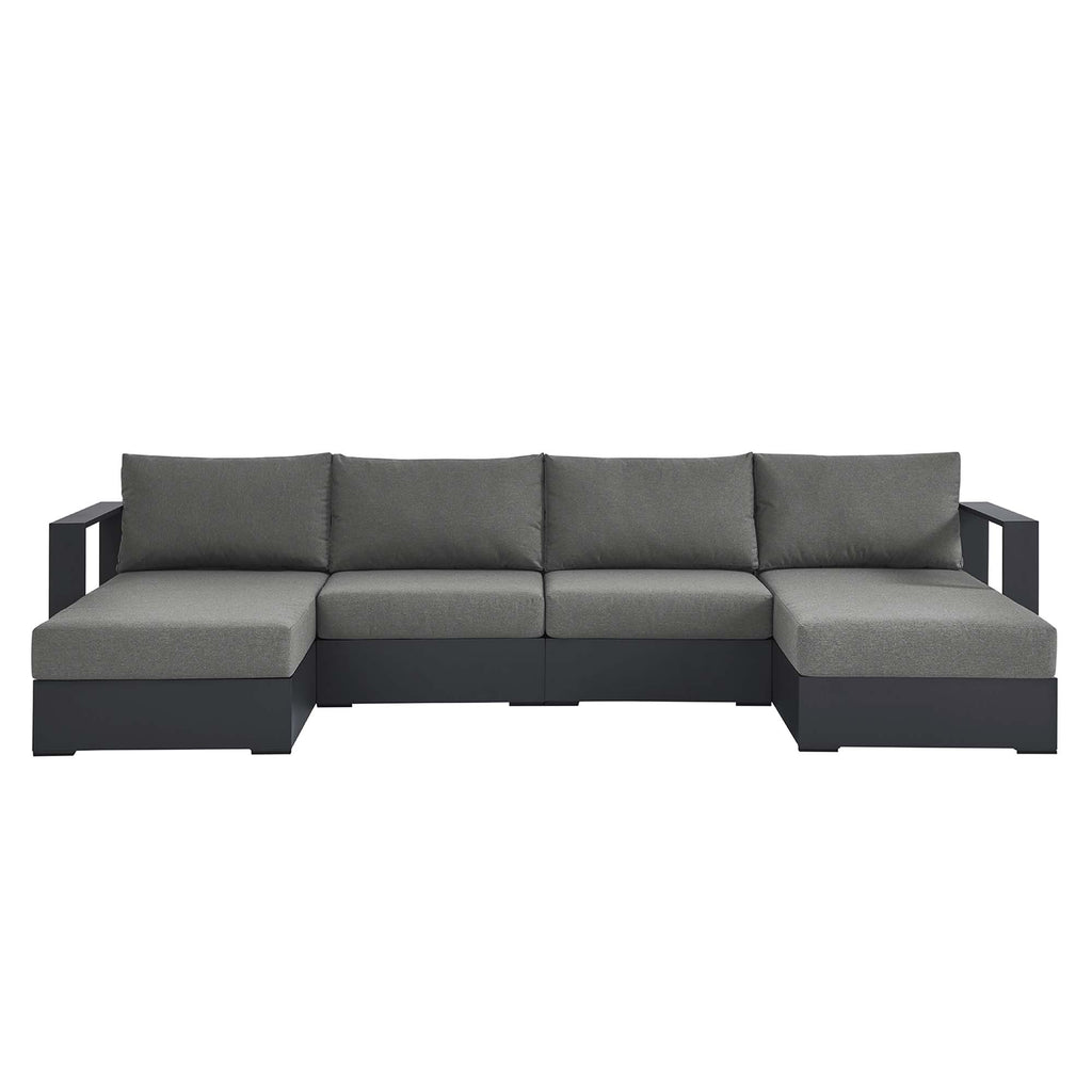 Tulsa 4 Piece Powder Coated Aluminum Sectional