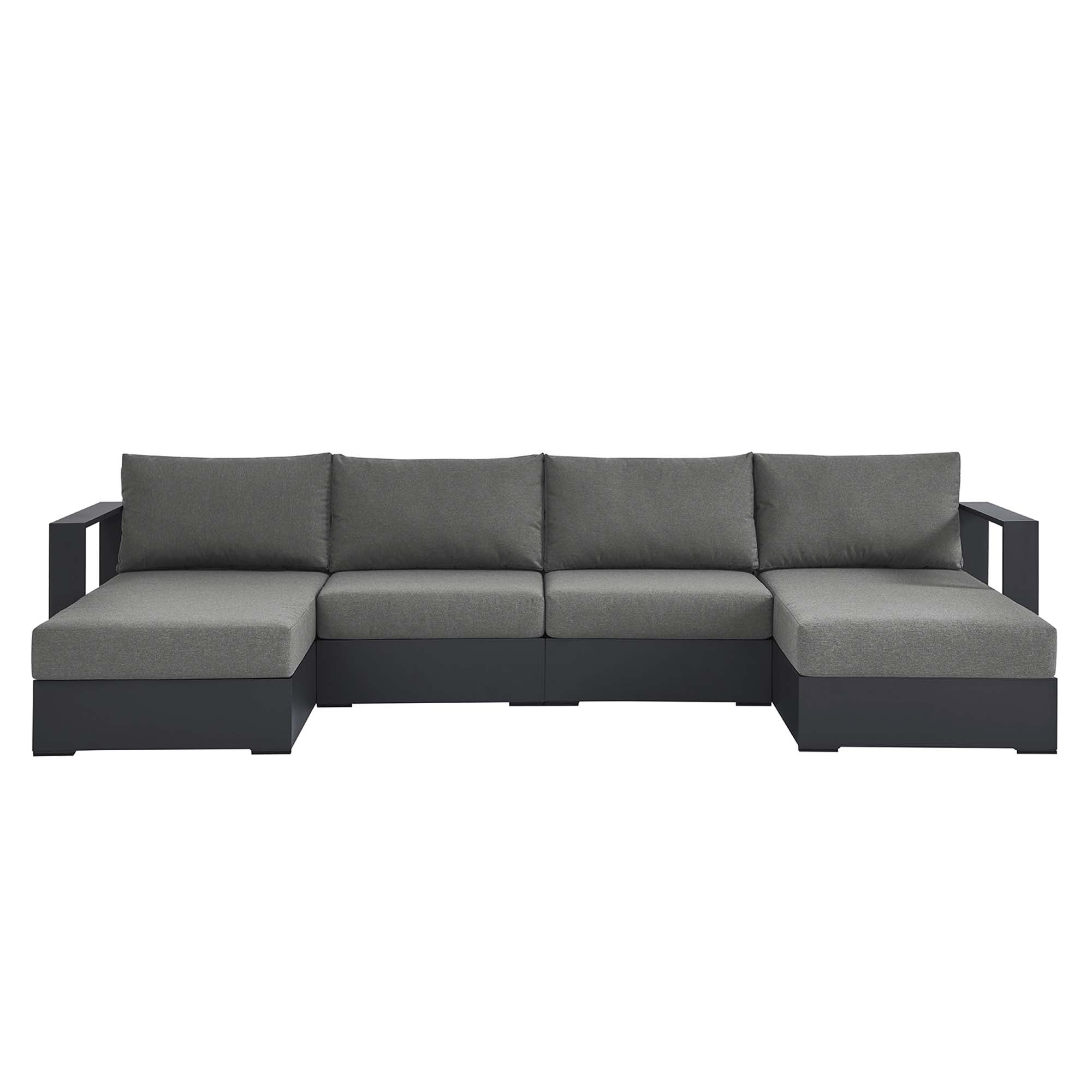 Tulsa 4 Piece Powder Coated Aluminum Sectional