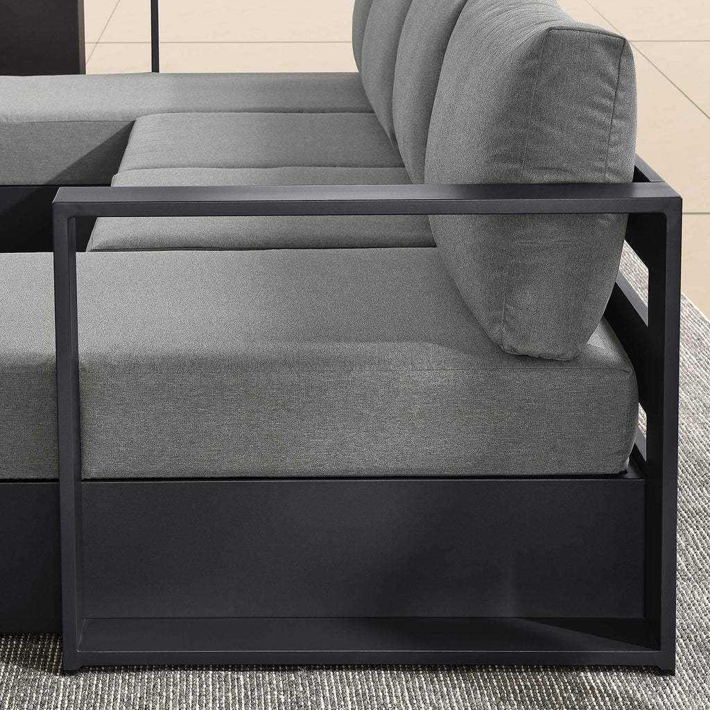 Tulsa 4 Piece Powder Coated Aluminum Sectional