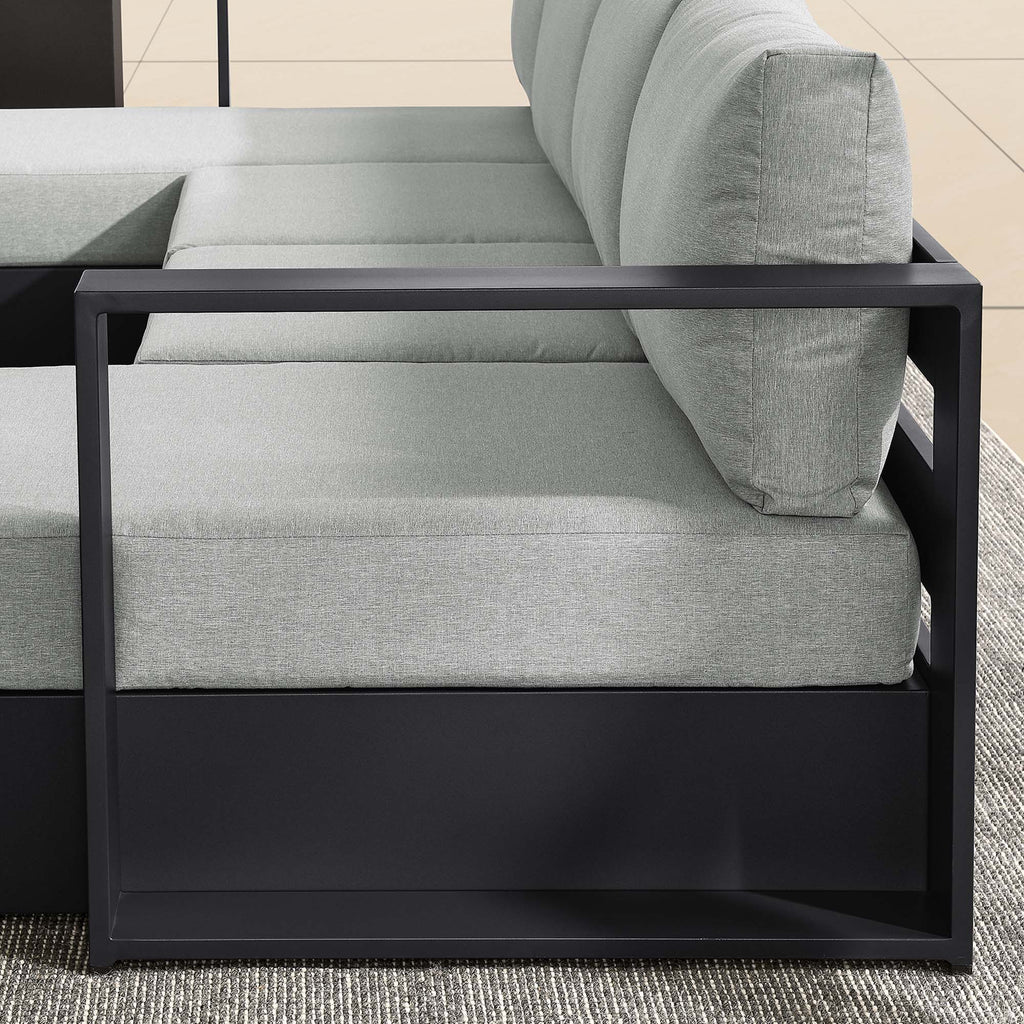 Tulsa 4 Piece Powder Coated Aluminum Sectional