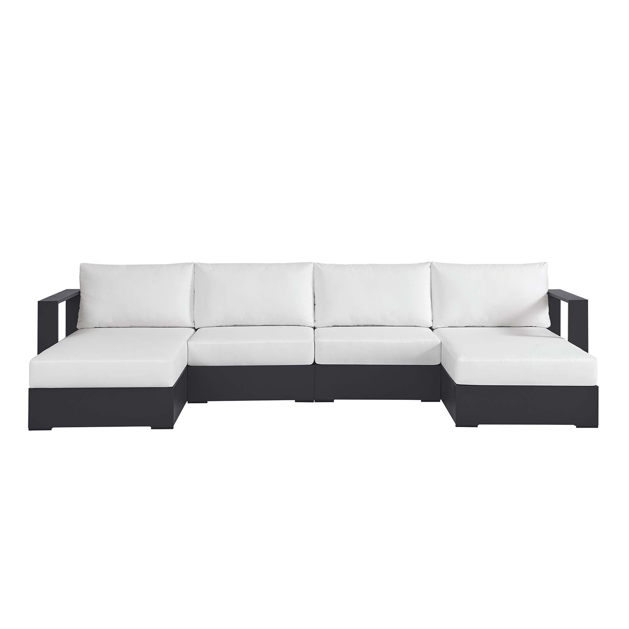 Tulsa 4 Piece Powder Coated Aluminum Sectional