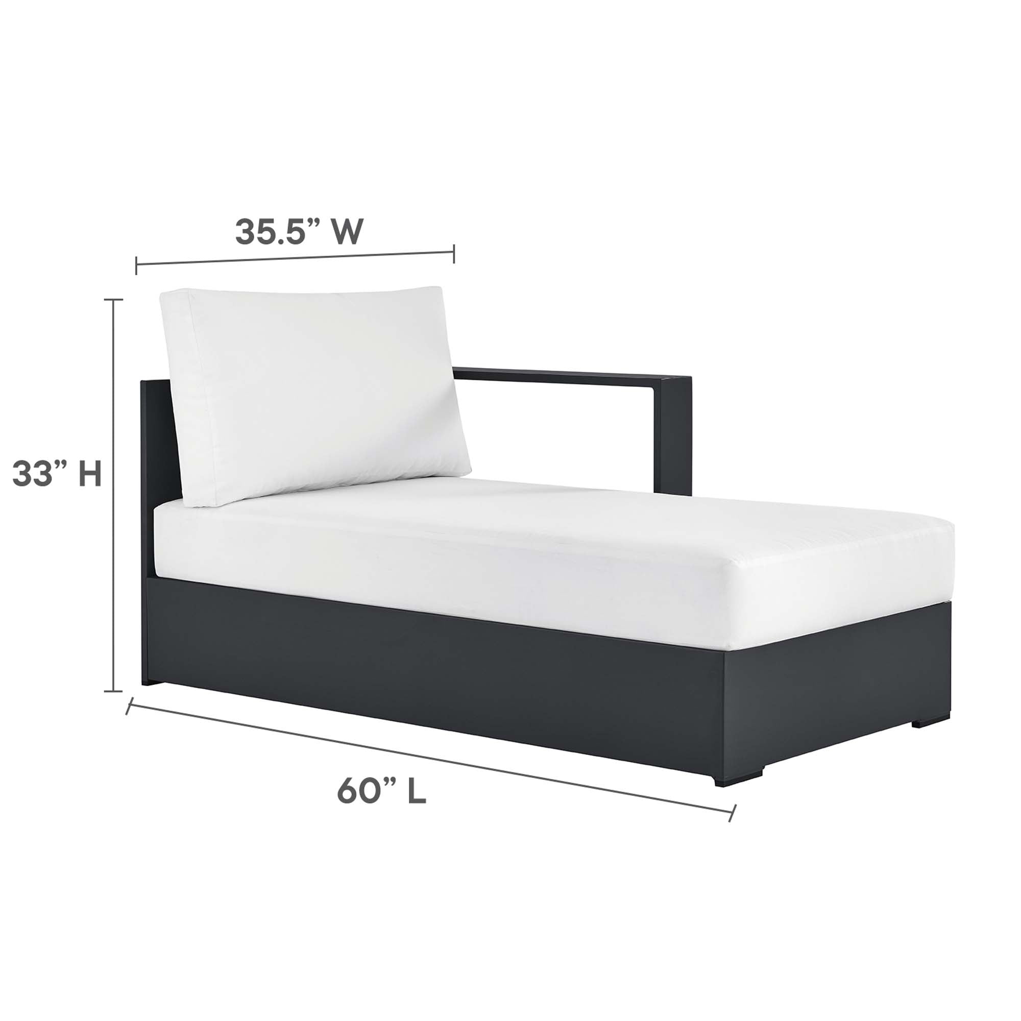 Tulsa 4 Piece Powder Coated Aluminum Sectional