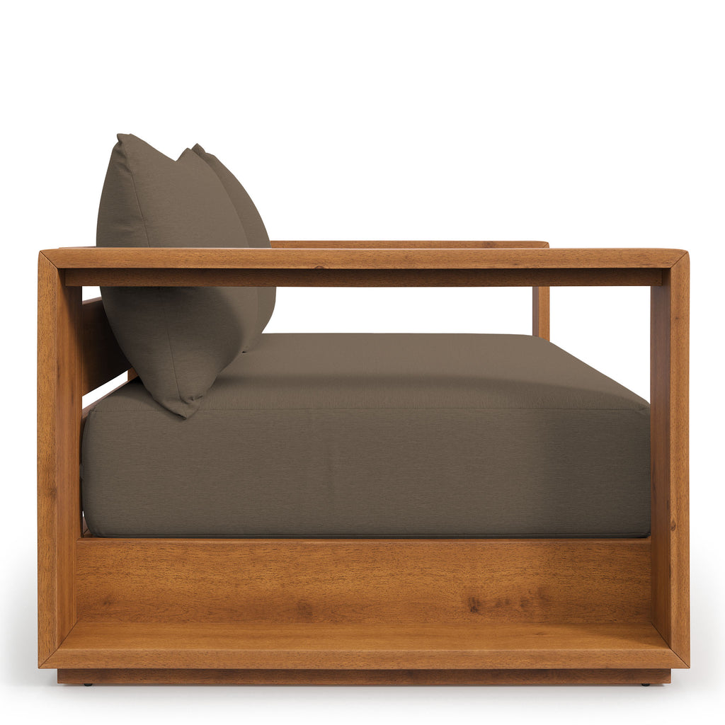 Tulsa Acacia Wood Loveseat