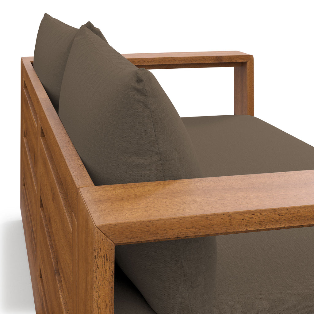 Tulsa Acacia Wood Loveseat
