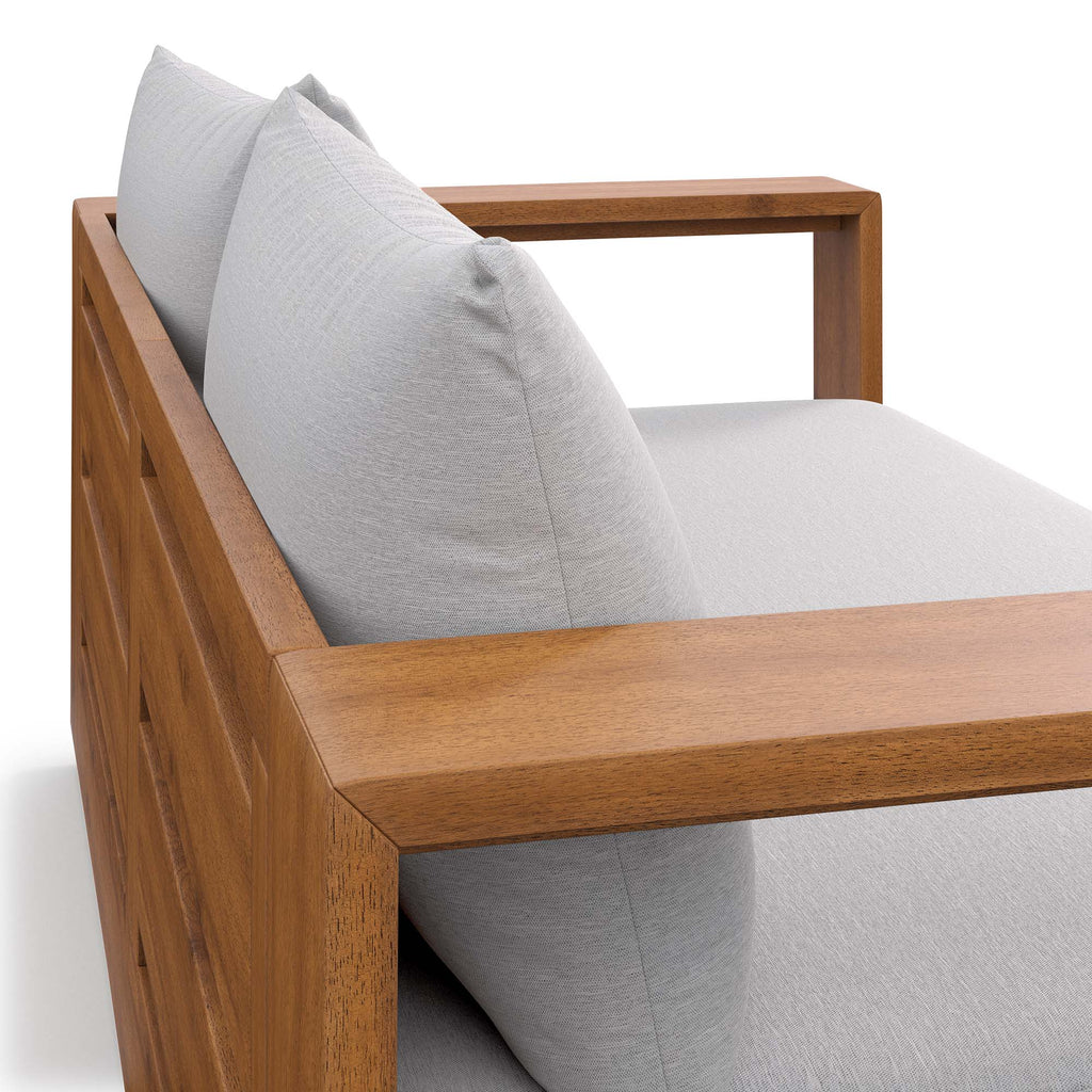 Tulsa Acacia Wood Loveseat