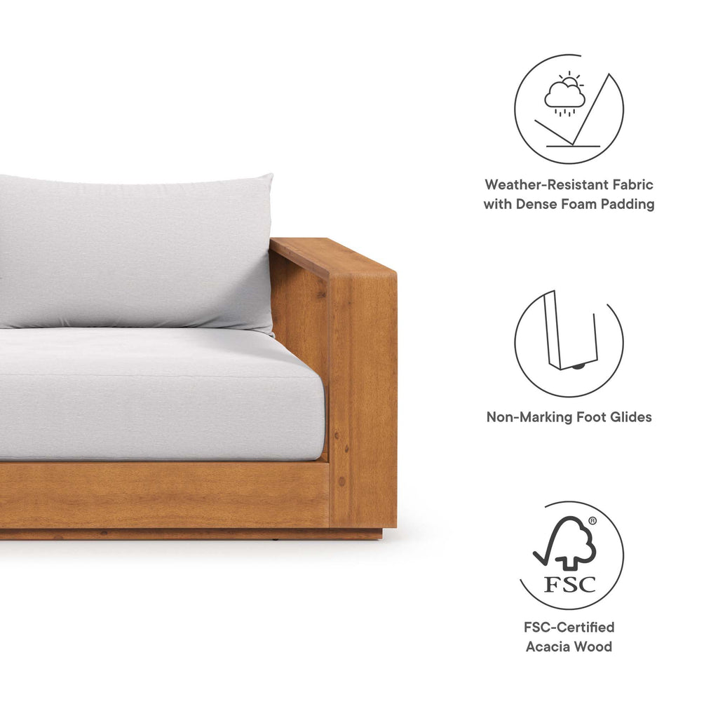 Tulsa Acacia Wood Sofa