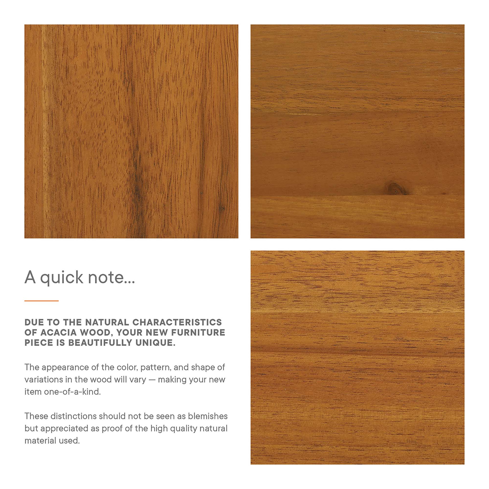 Tulsa Acacia Wood Sofa