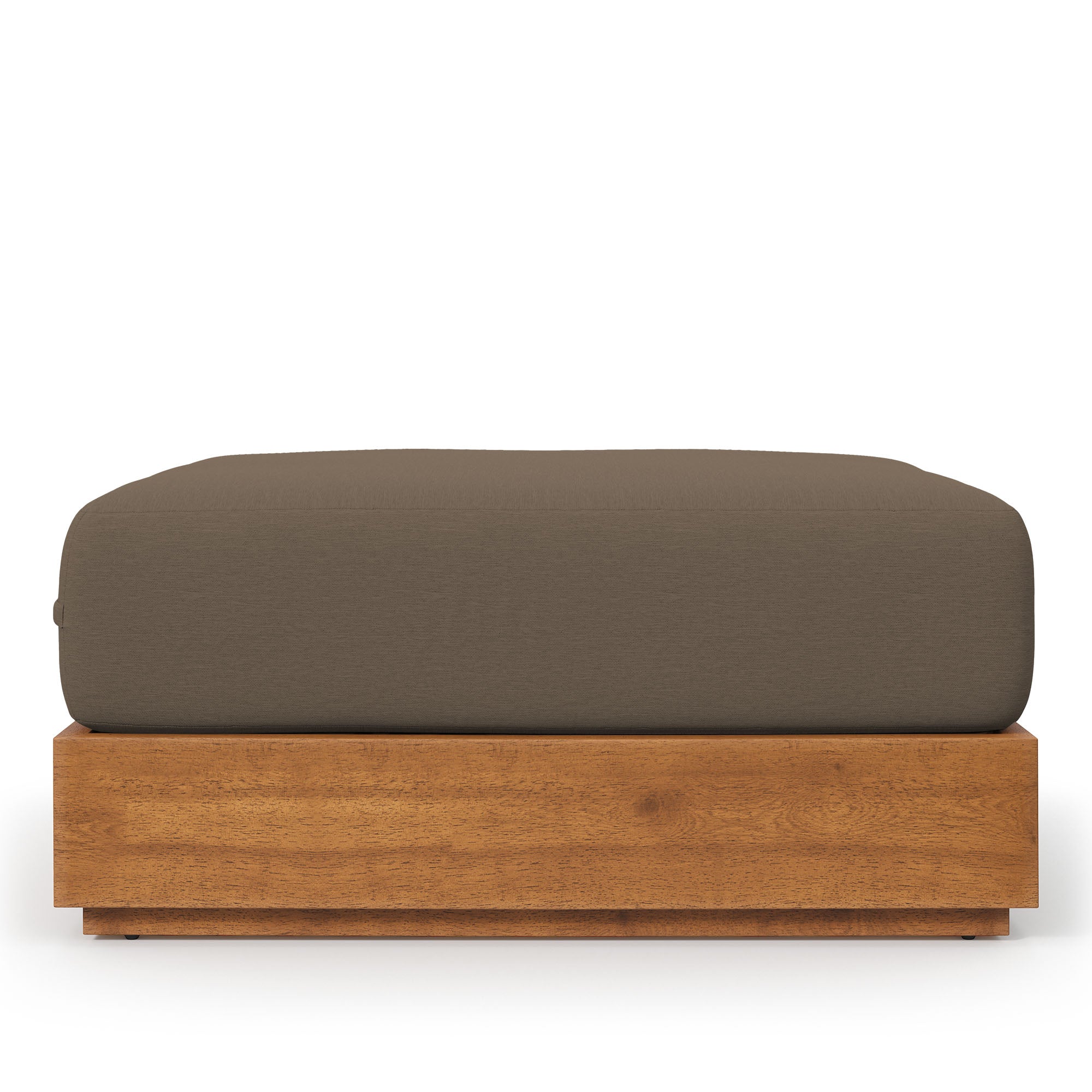 Tulsa Outdoor Acacia Wood Ottoman