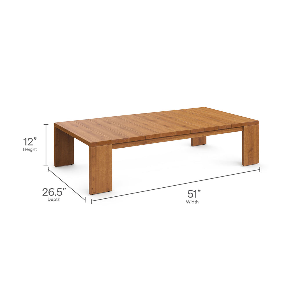 Tulsa 5 Piece Outdoor Acacia Wood Set