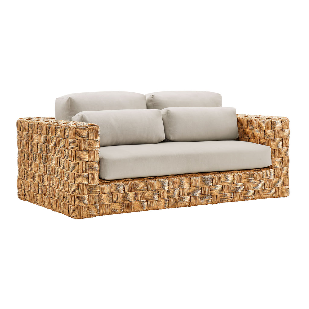 Steffen Wicker Rattan Loveseat