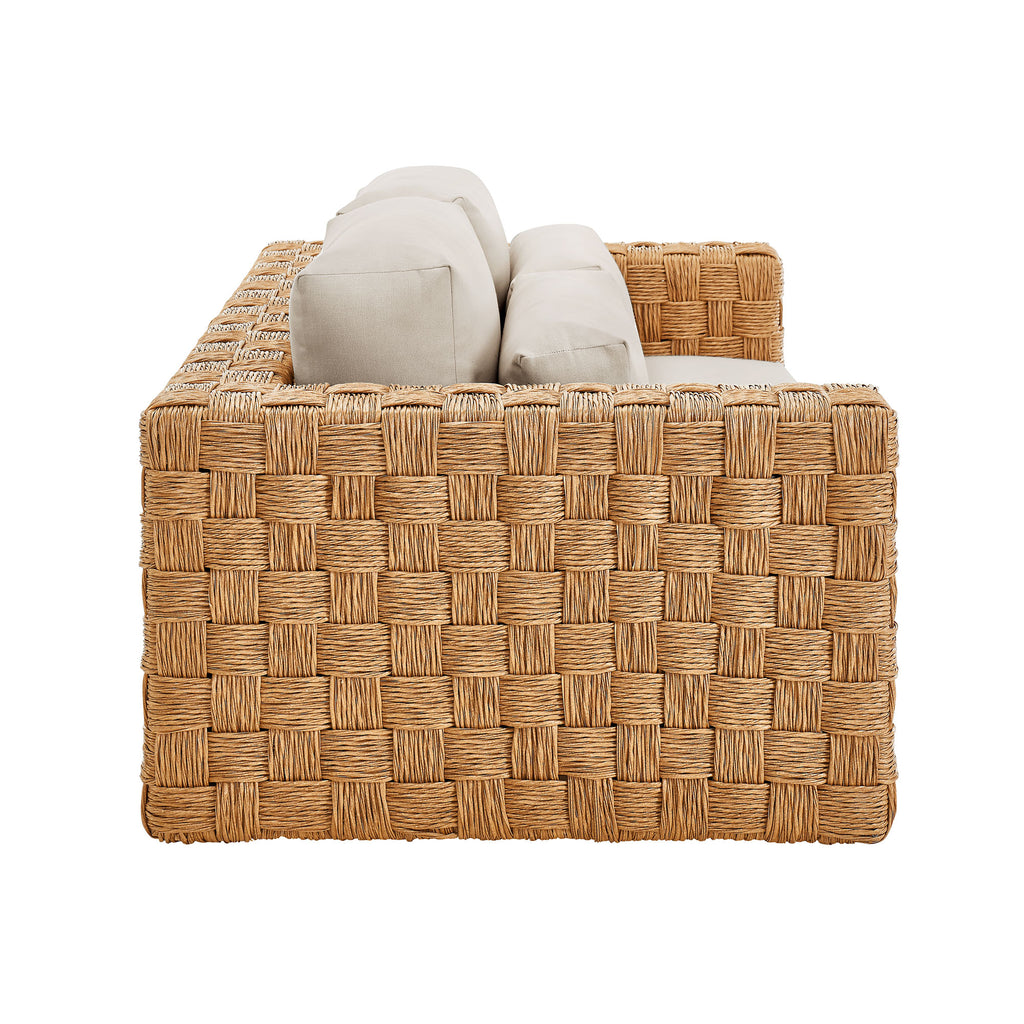 Steffen Wicker Rattan Loveseat