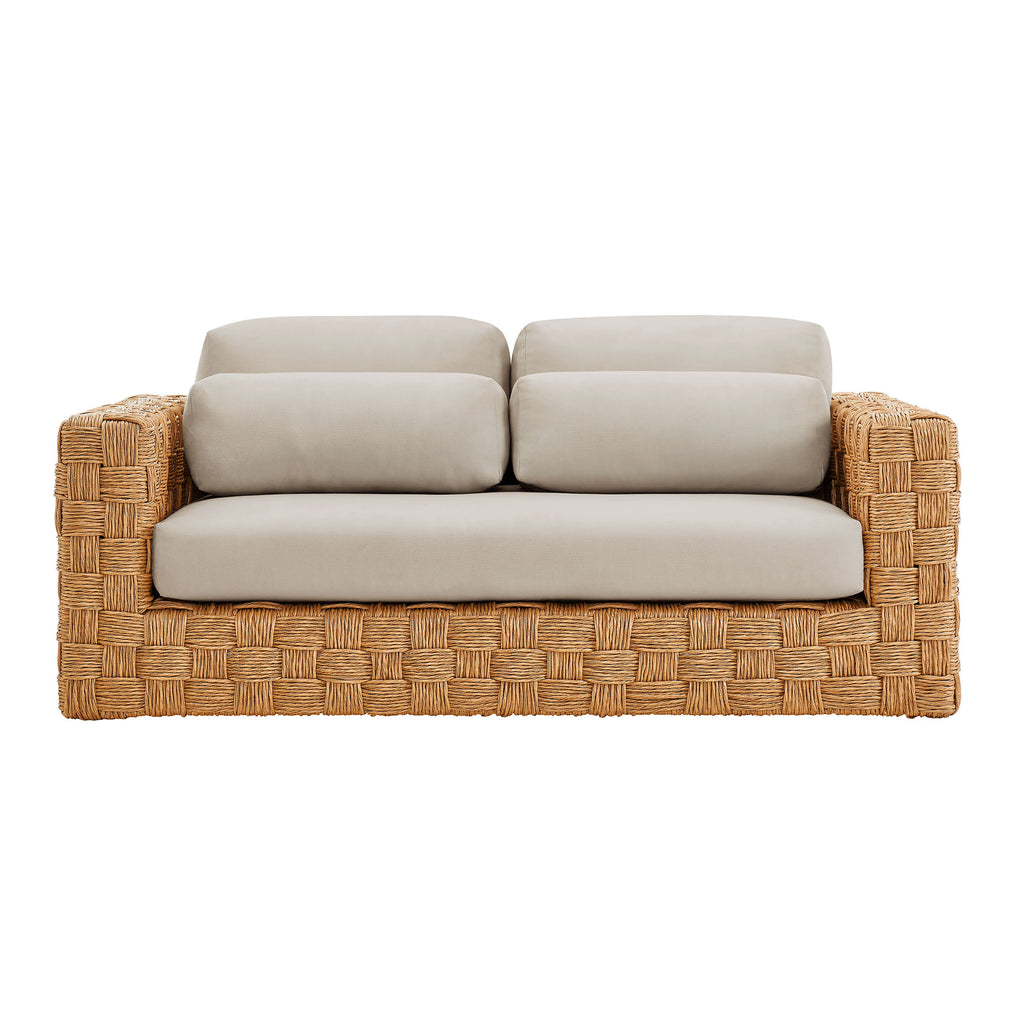 Steffen Wicker Rattan Loveseat