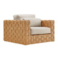 Steffen Outdoor Wicker Rattan Armchair