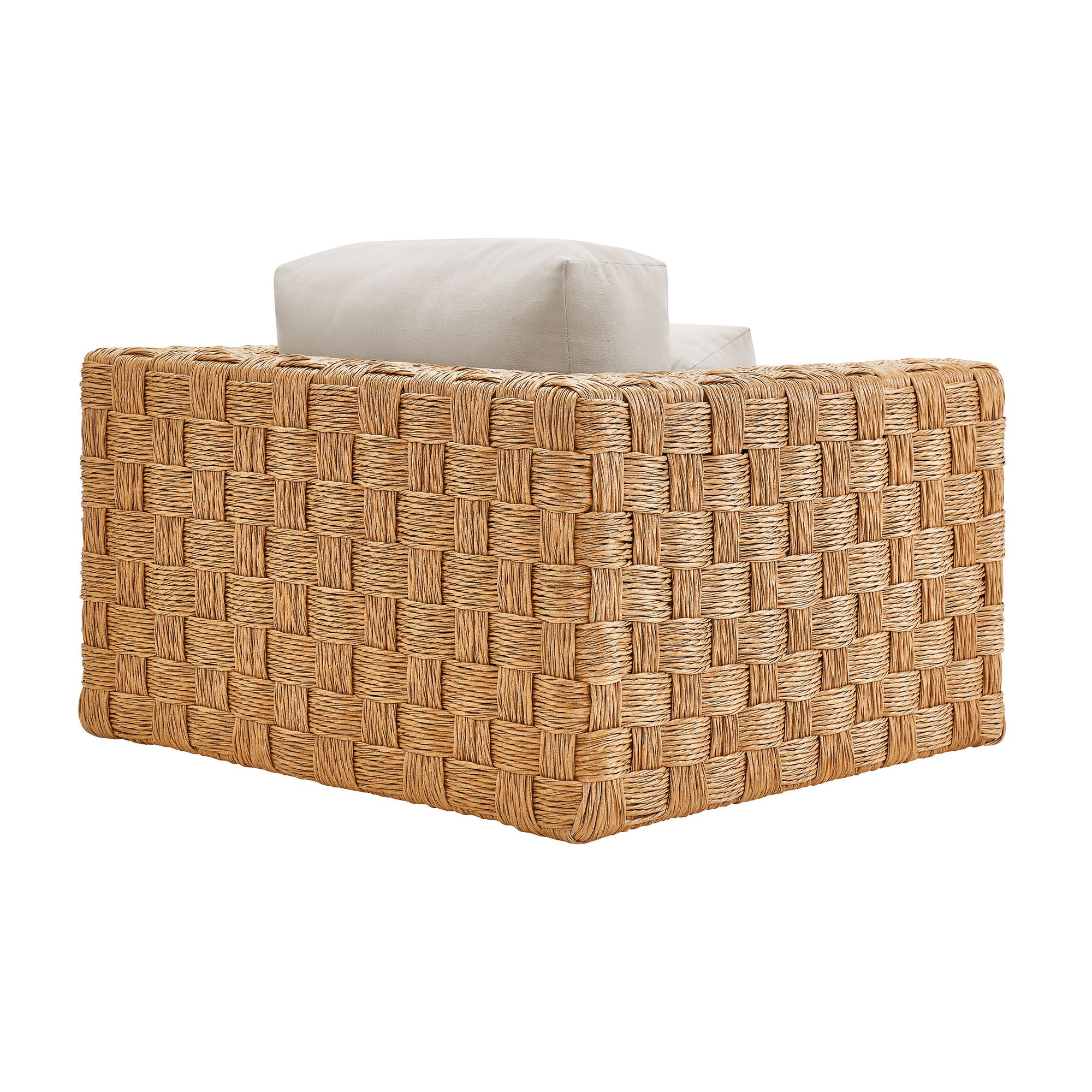 Steffen Outdoor Wicker Rattan Armchair