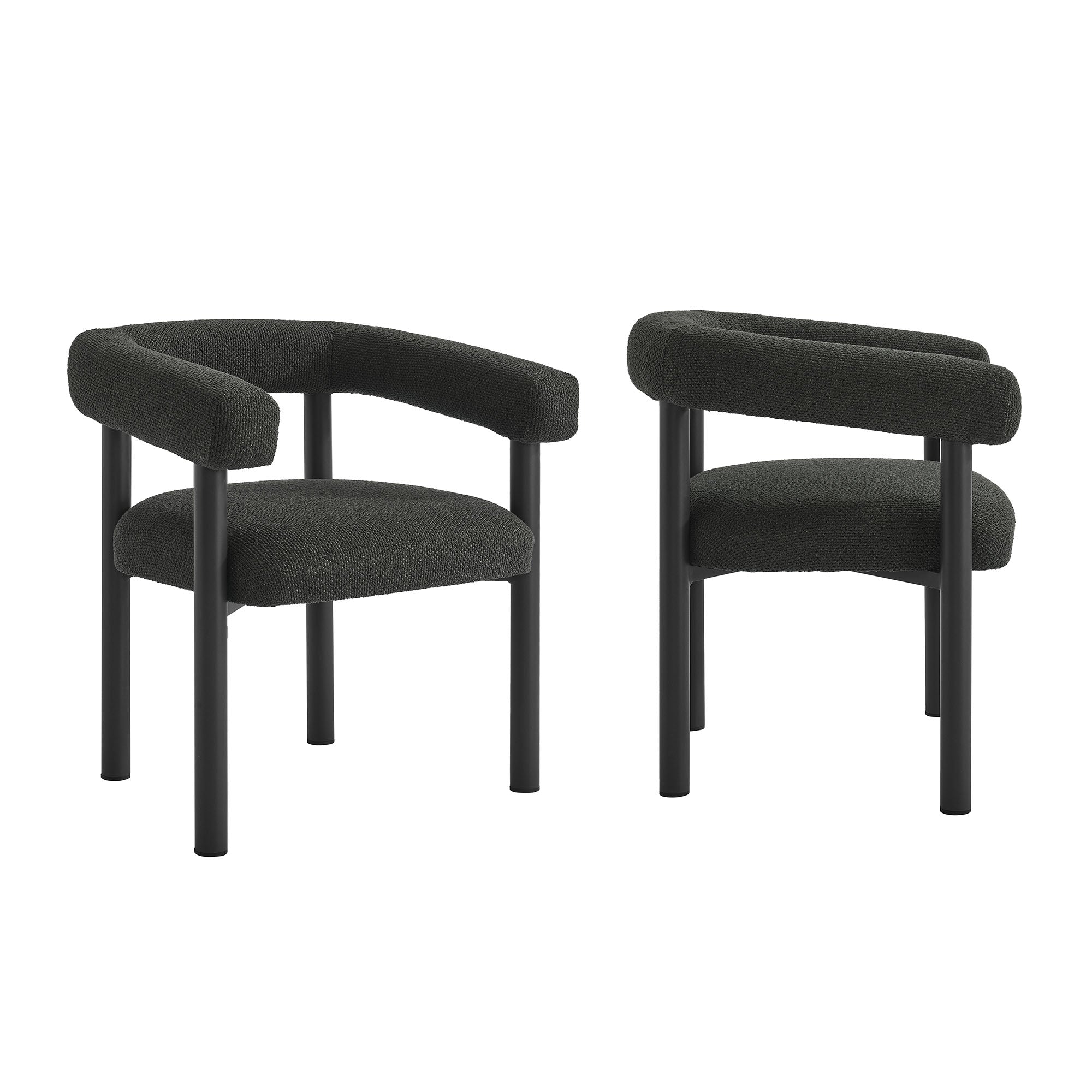 Naveen Outdoor Aluminum Dining Armchairs Set of 2