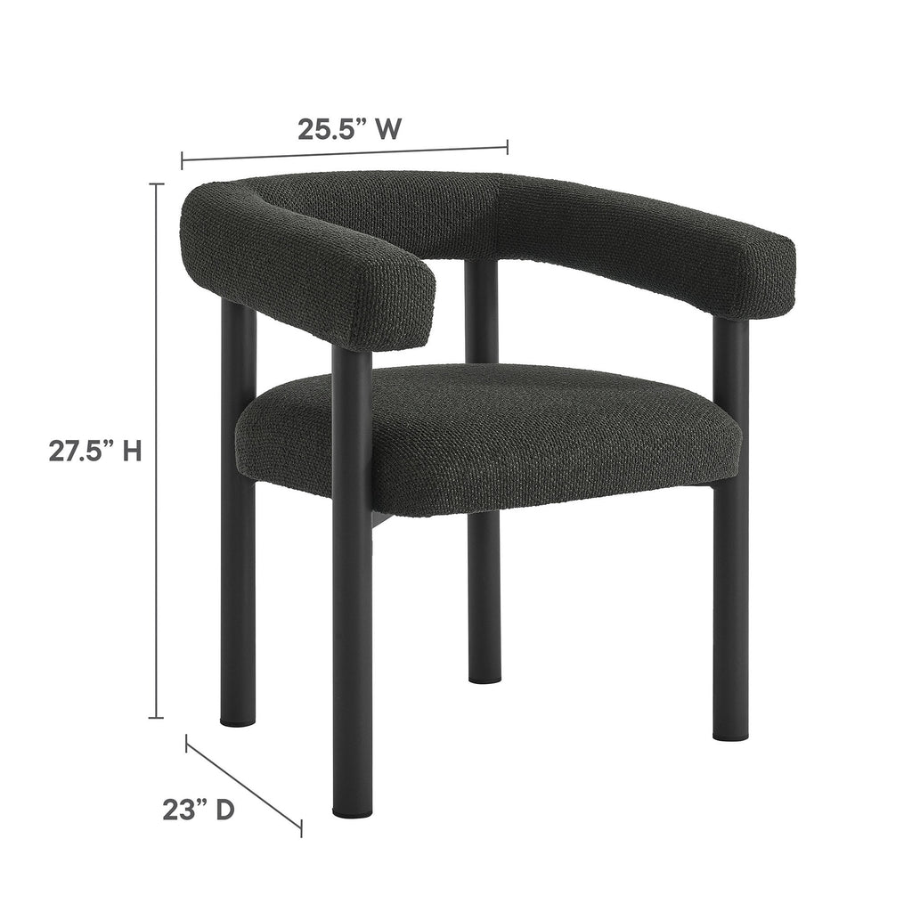 Naveen Outdoor Aluminum Dining Armchairs Set of 2