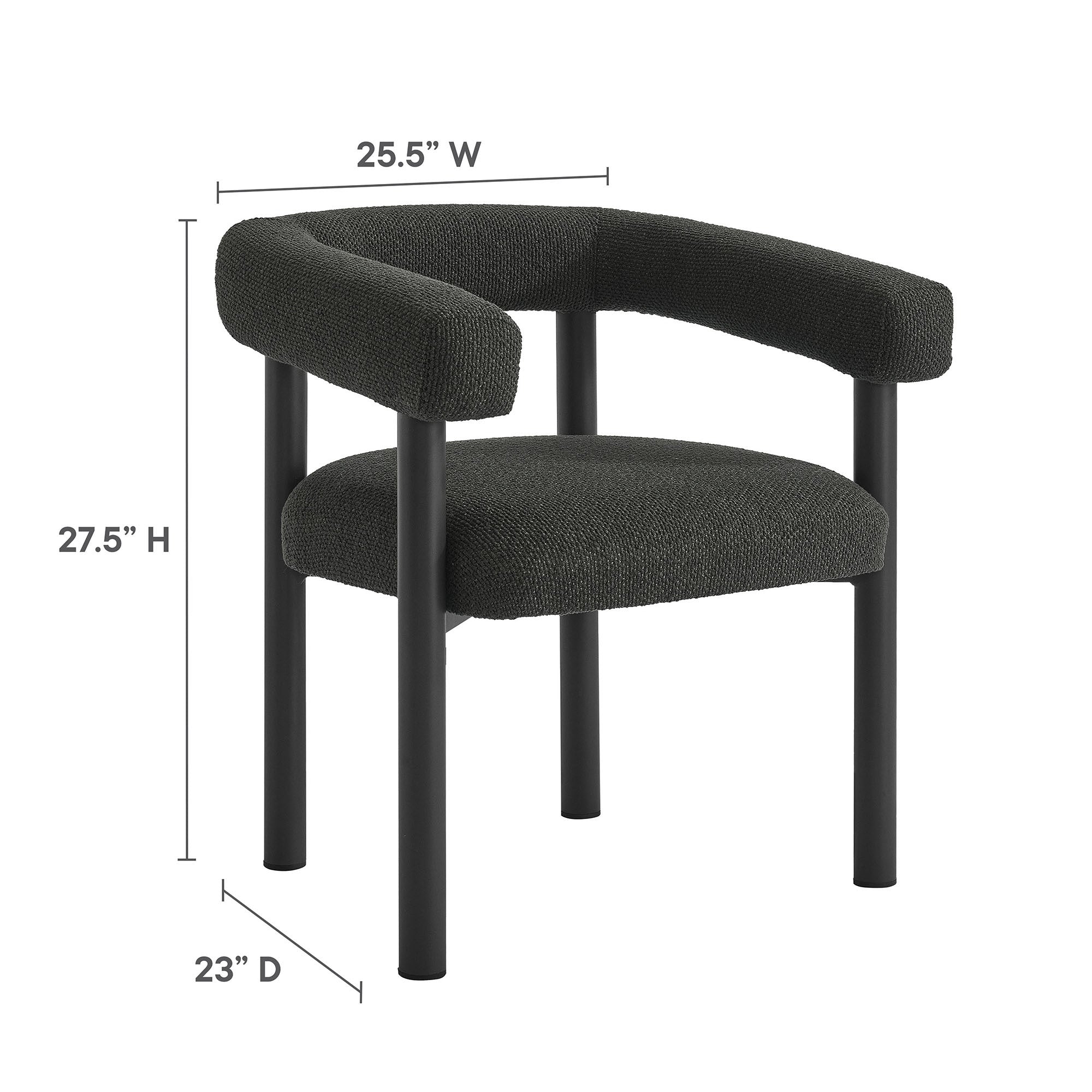 Naveen Outdoor Aluminum Dining Armchairs Set of 2