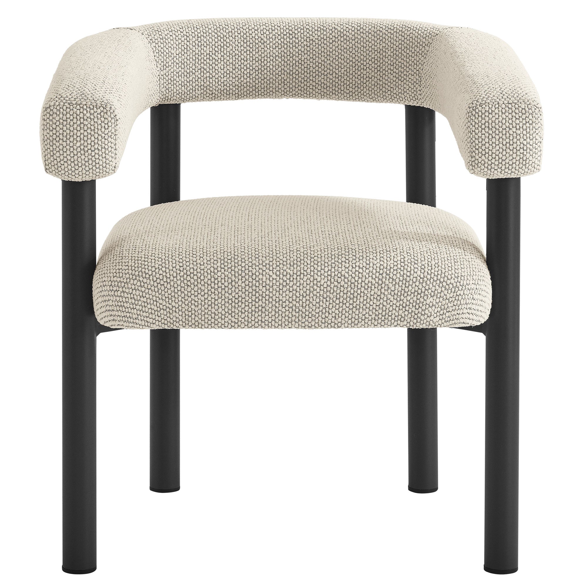Naveen Outdoor Aluminum Dining Armchairs Set of 2