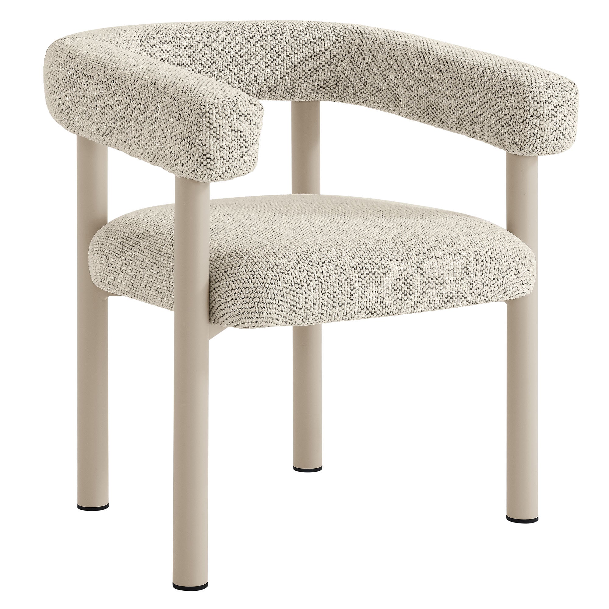 Naveen Outdoor Aluminum Dining Armchairs Set of 2