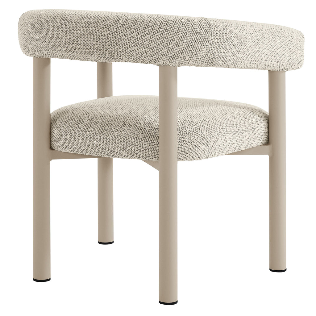 Naveen Outdoor Aluminum Dining Armchairs Set of 2
