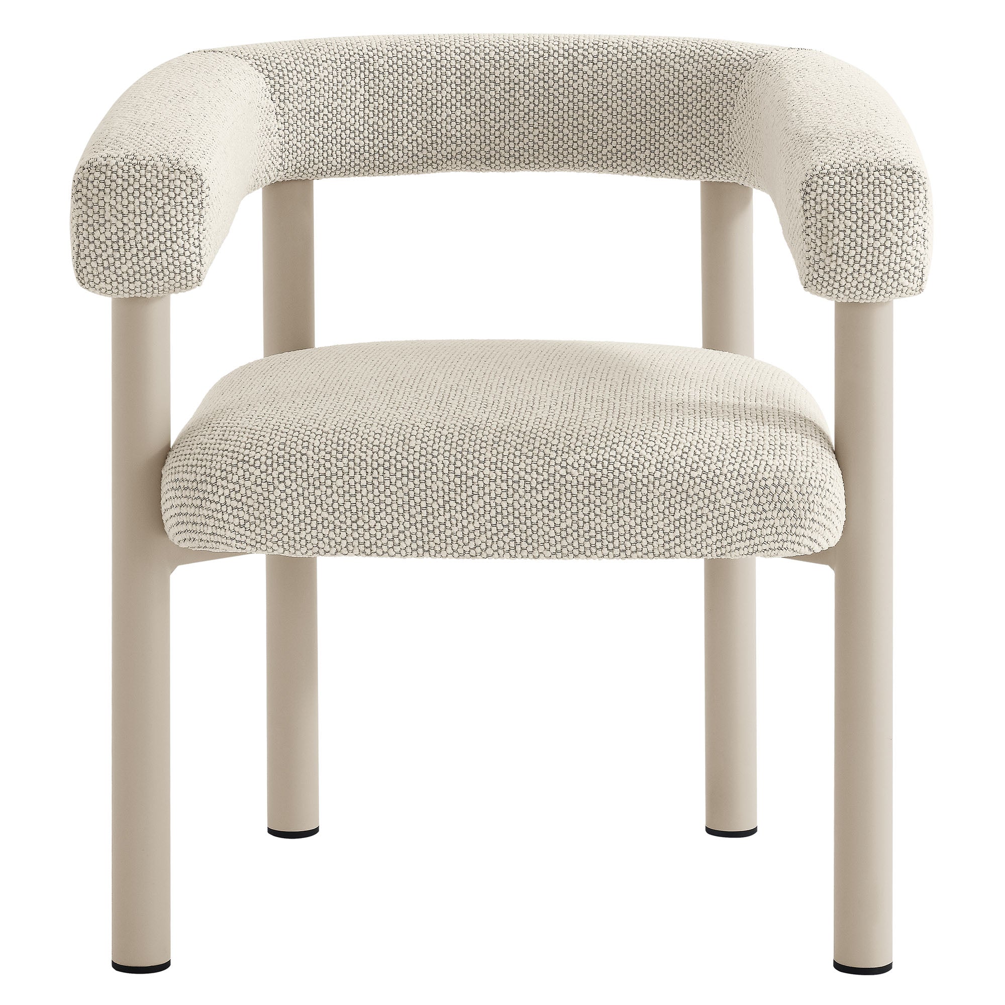 Naveen Outdoor Aluminum Dining Armchairs Set of 2