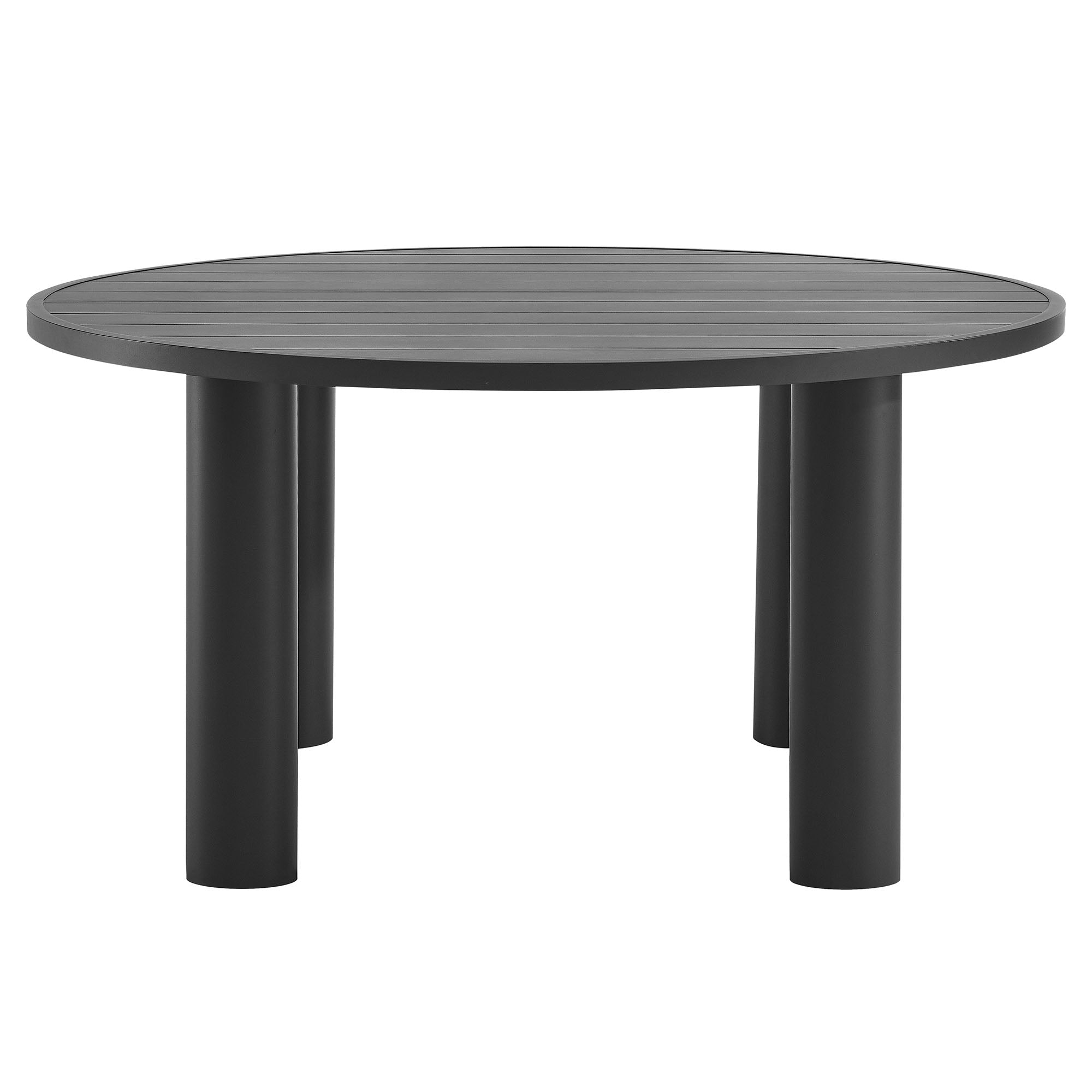 Naveen Outdoor 60 Inch Round Aluminum Dining Table