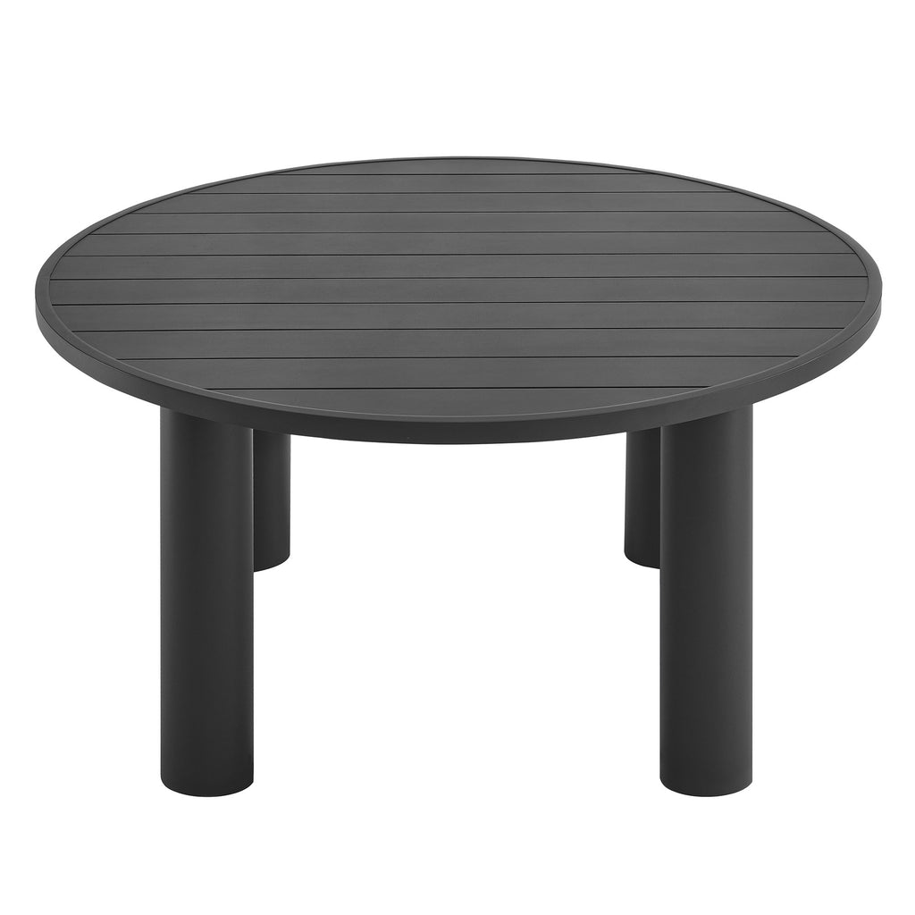 Naveen Outdoor 60 Inch Round Aluminum Dining Table