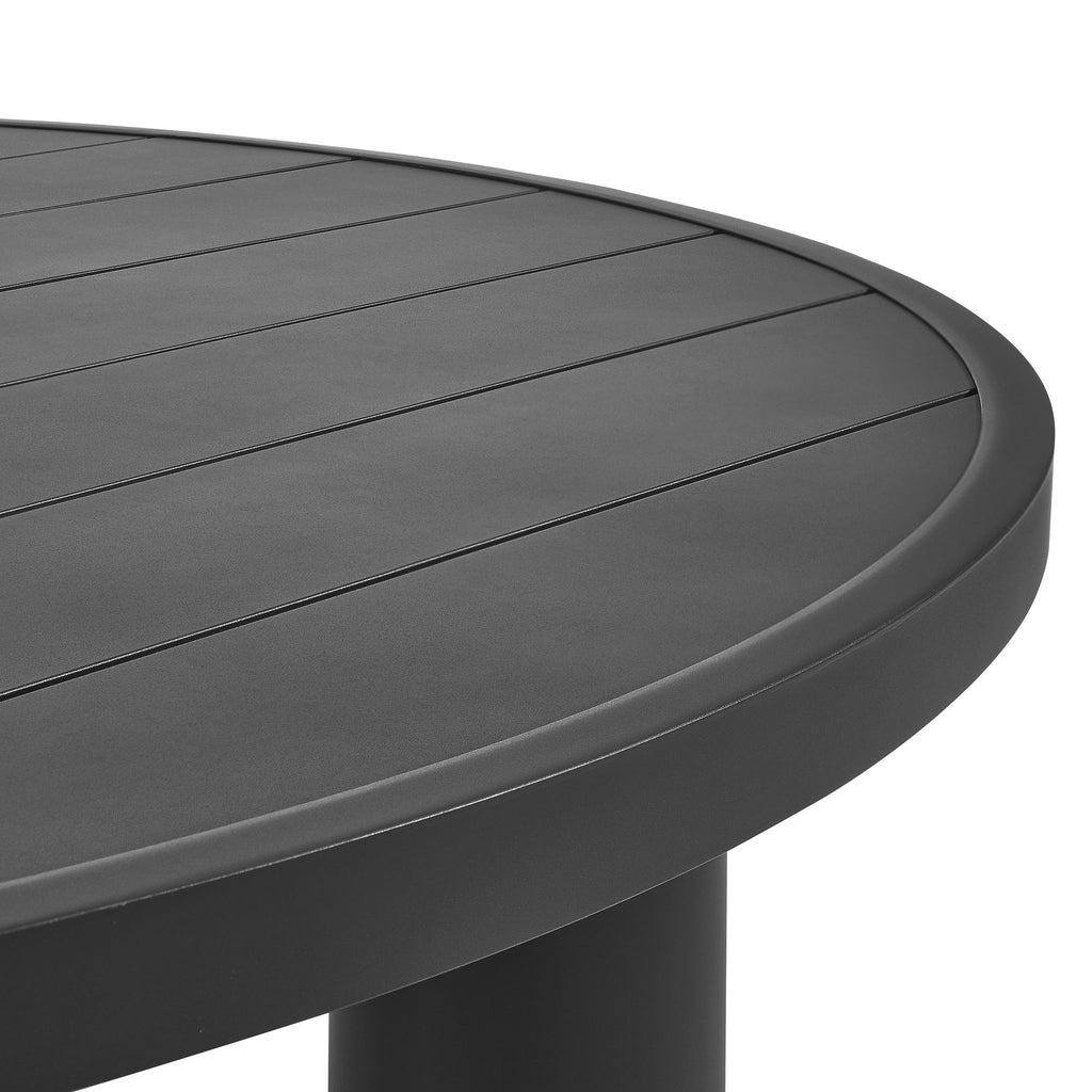 Naveen Outdoor 60 Inch Round Aluminum Dining Table