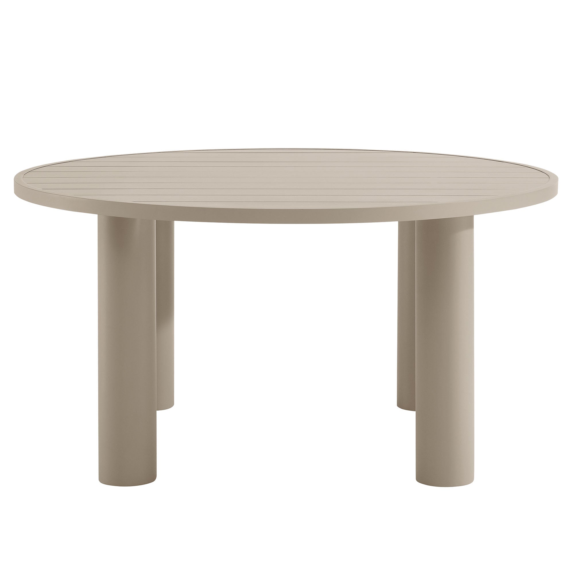 Naveen Outdoor 60 Inch Round Aluminum Dining Table