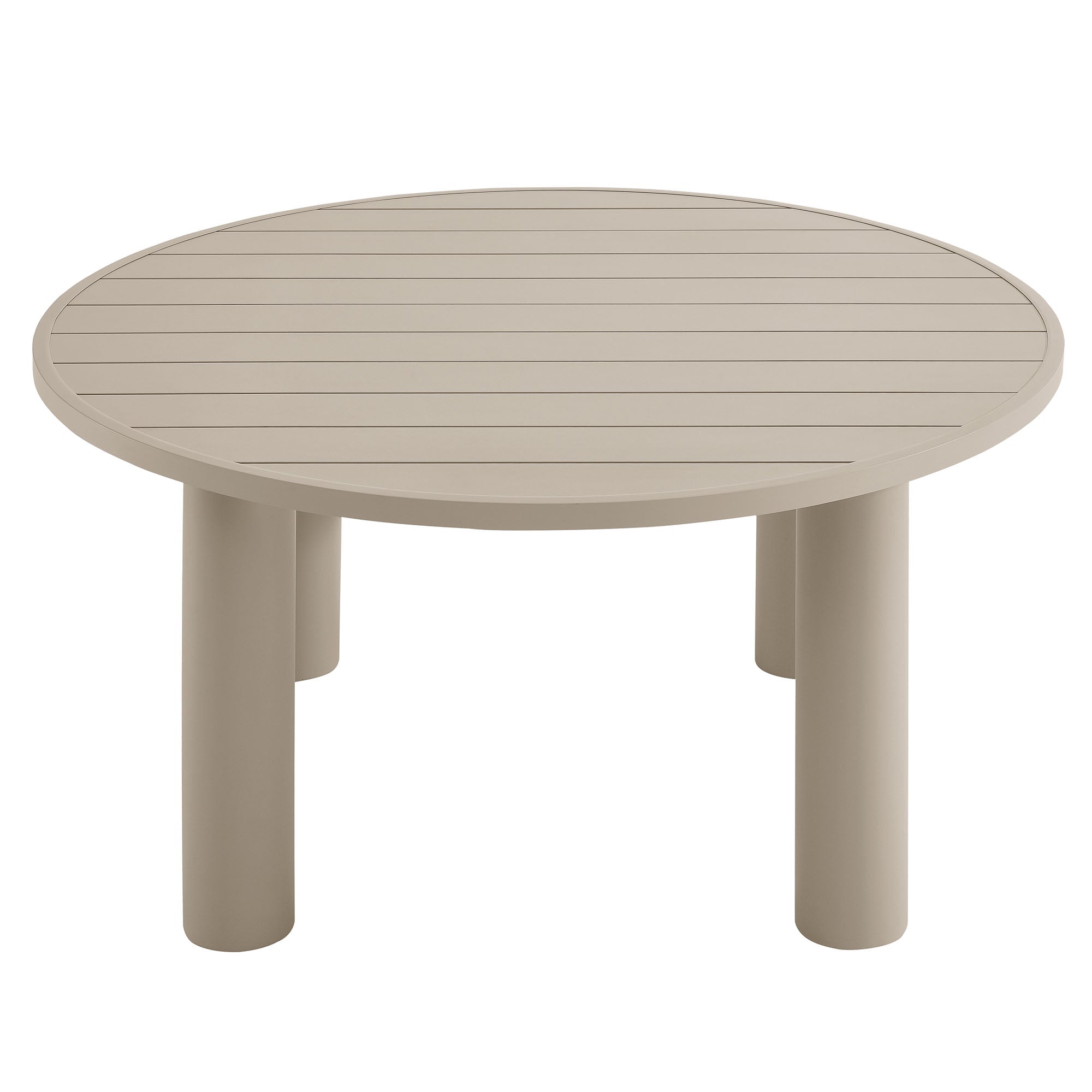 Naveen Outdoor 60 Inch Round Aluminum Dining Table