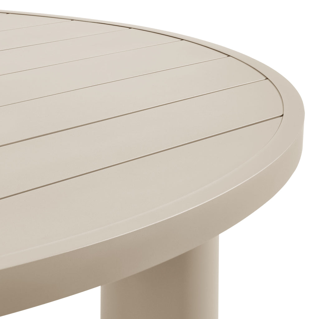 Naveen Outdoor 60 Inch Round Aluminum Dining Table