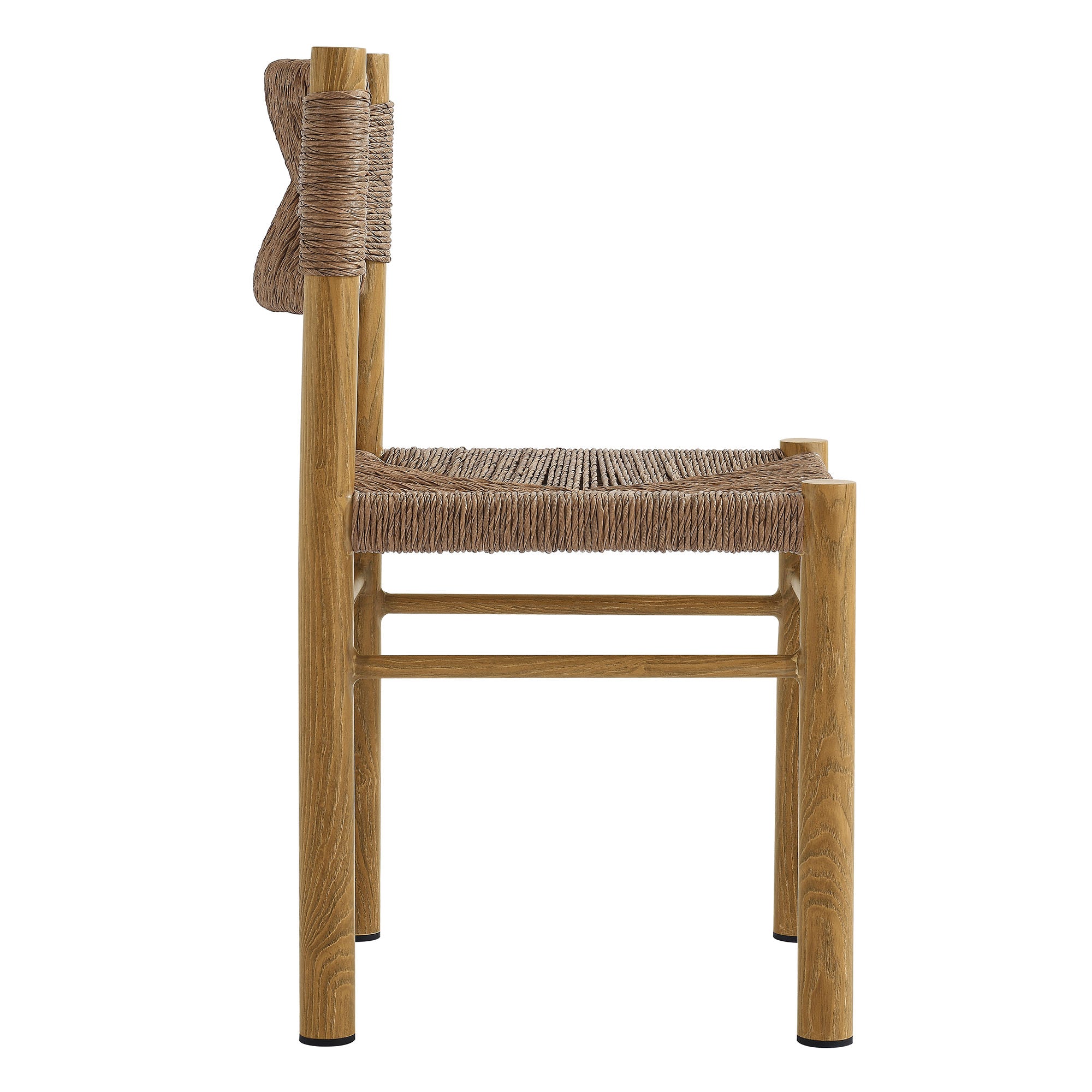 Cortland Rattan and Aluminum Dining Chairs Set of 2